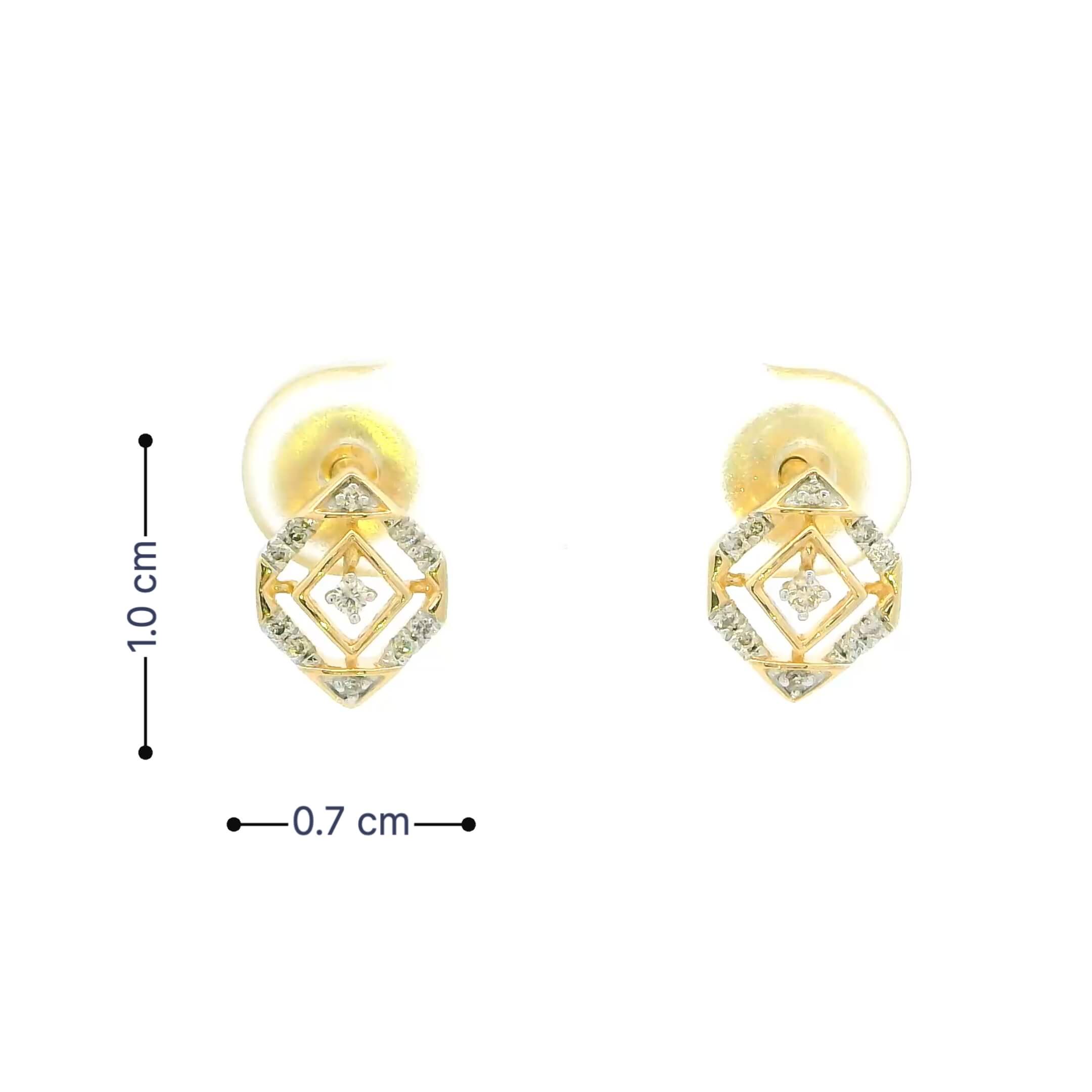 Sparkling Aura 14K Diamond Studs