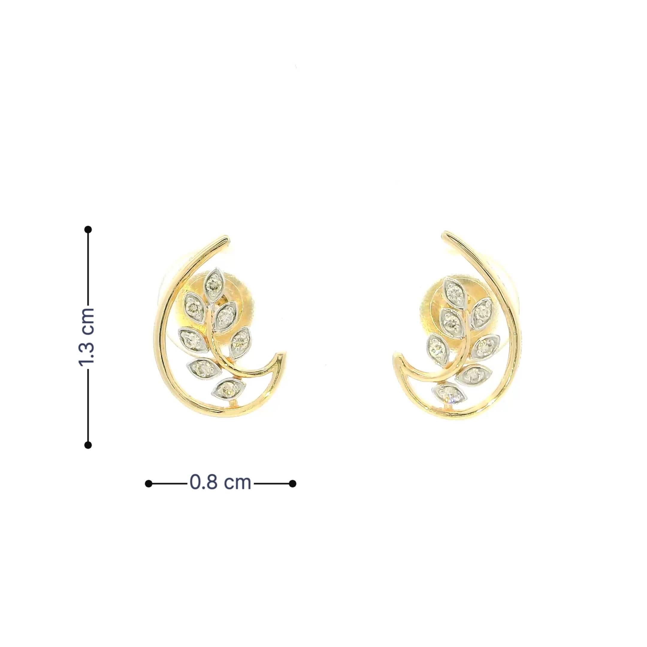 Spring Blossom 14K Diamond Studs