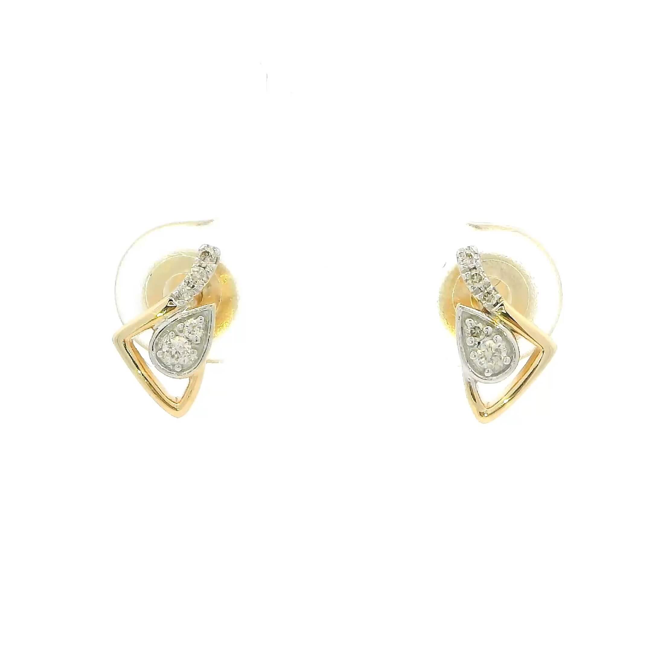 Elite Dazzle 14K Diamond Studs