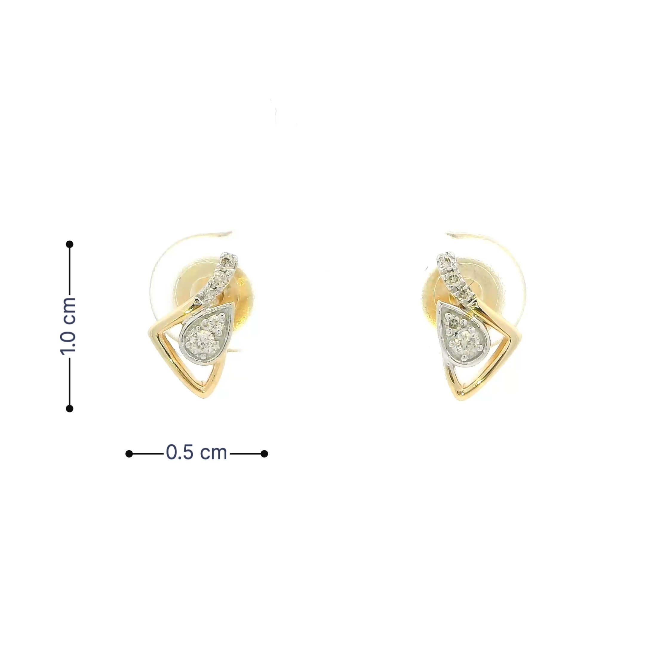 Elite Dazzle 14K Diamond Studs