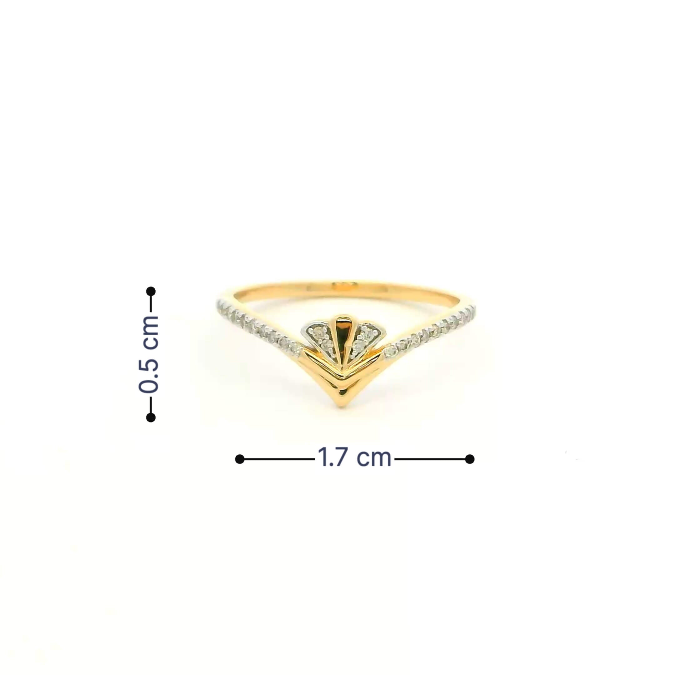 14K Pure Dazzle Diamond Women Ring