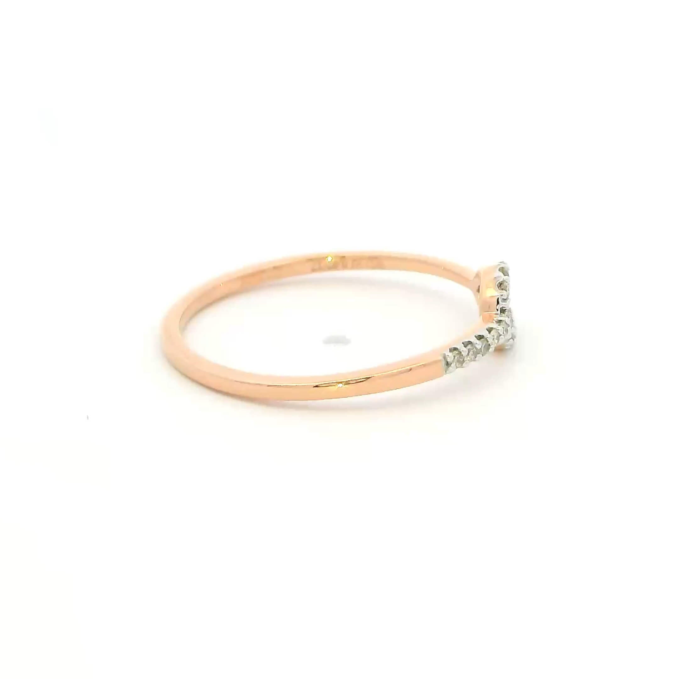 Gentle Spark Diamond Ring 14K
