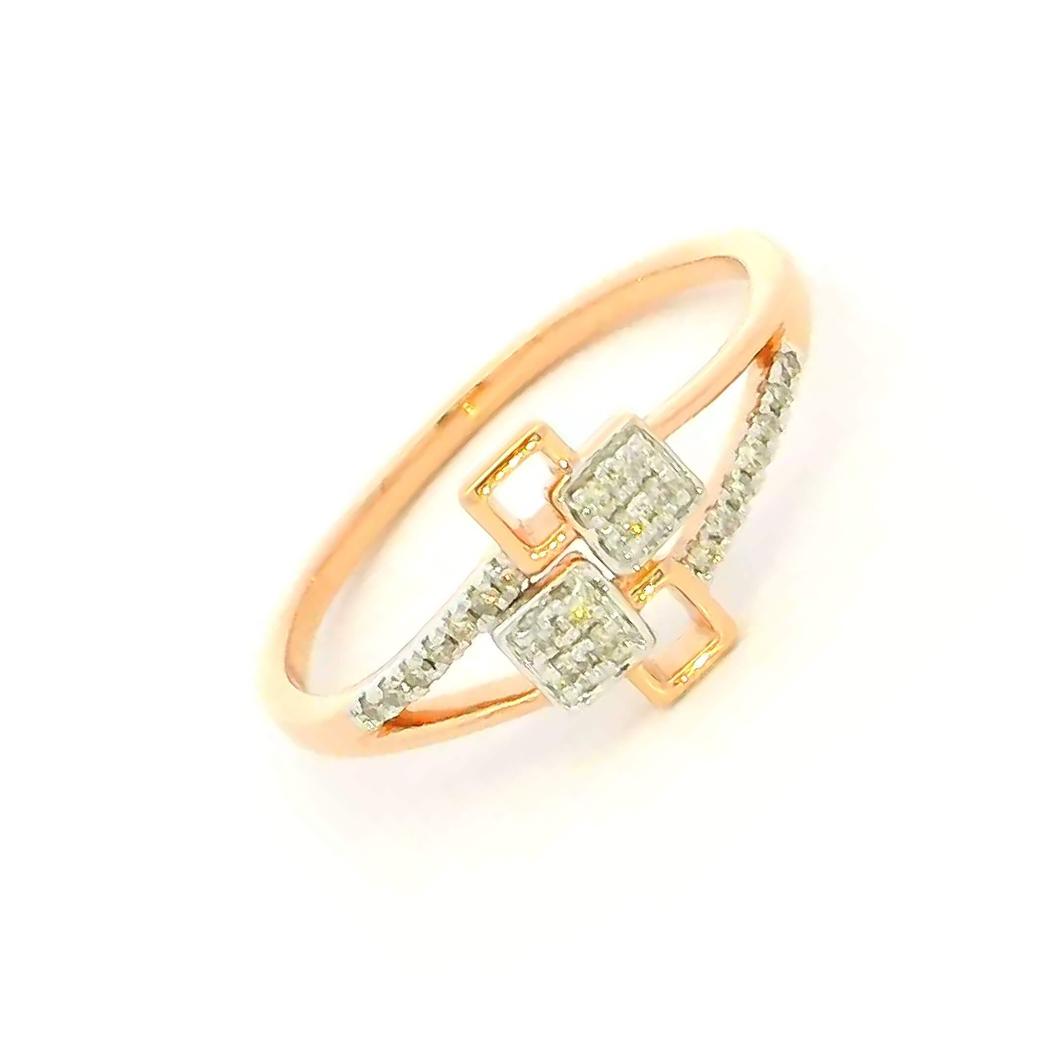 14K Bold Enticing Diamond Women Ring