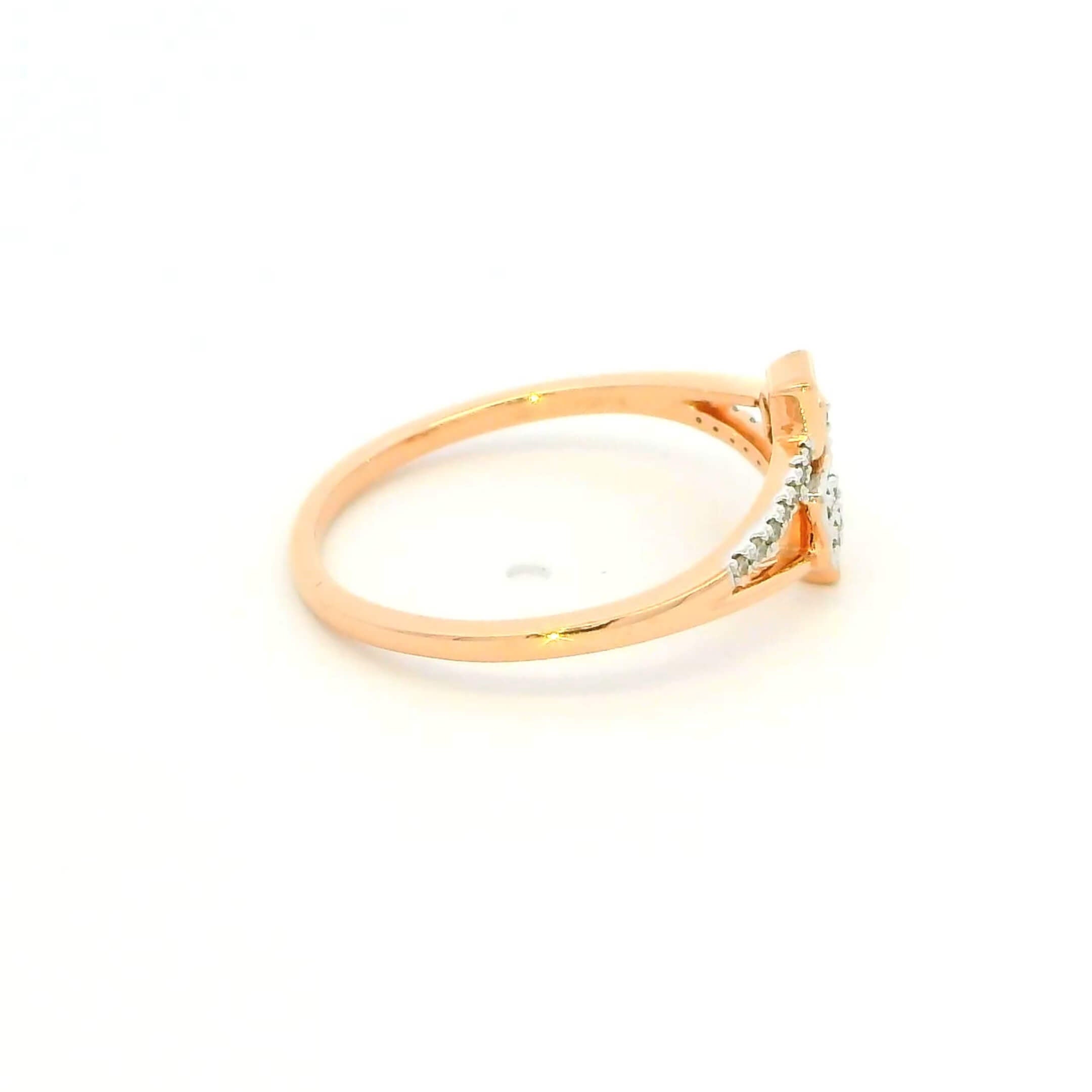 14K Bold Enticing Diamond Women Ring