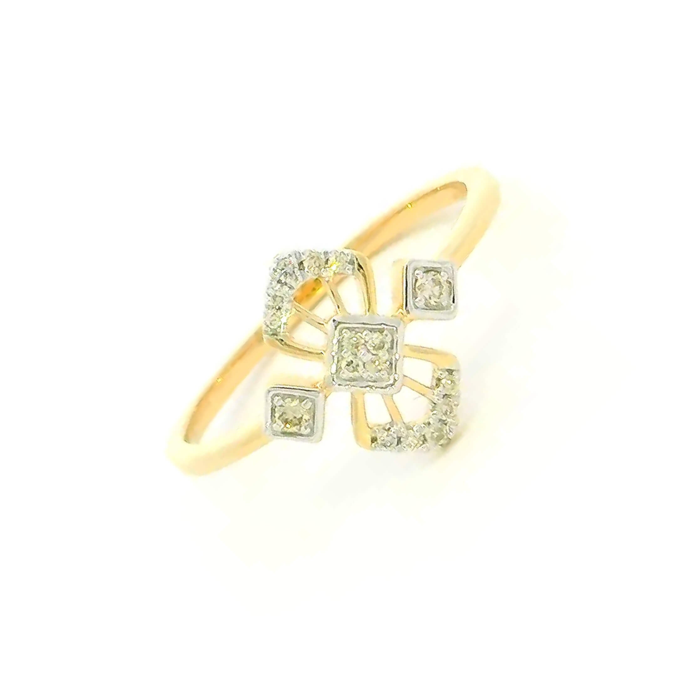 14K Luminous Aura Diamond Women Ring