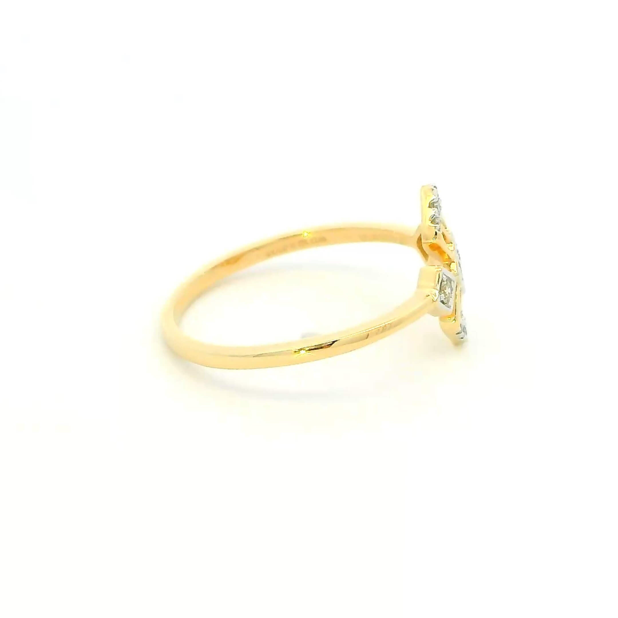 14K Luminous Aura Diamond Women Ring