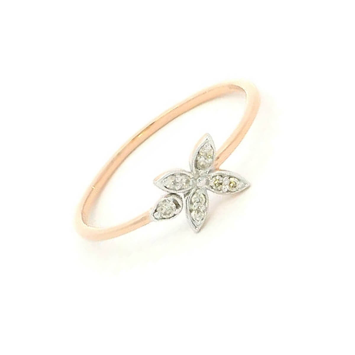Luxurious Bloom 14K Diamond Ring