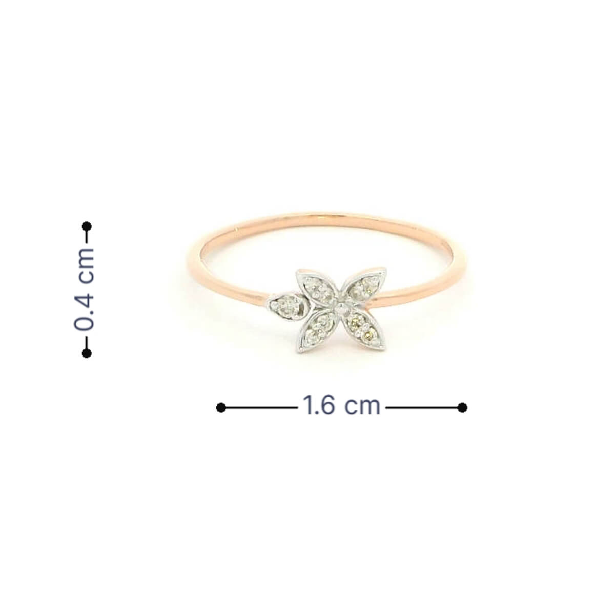 Luxurious Bloom 14K Diamond Ring