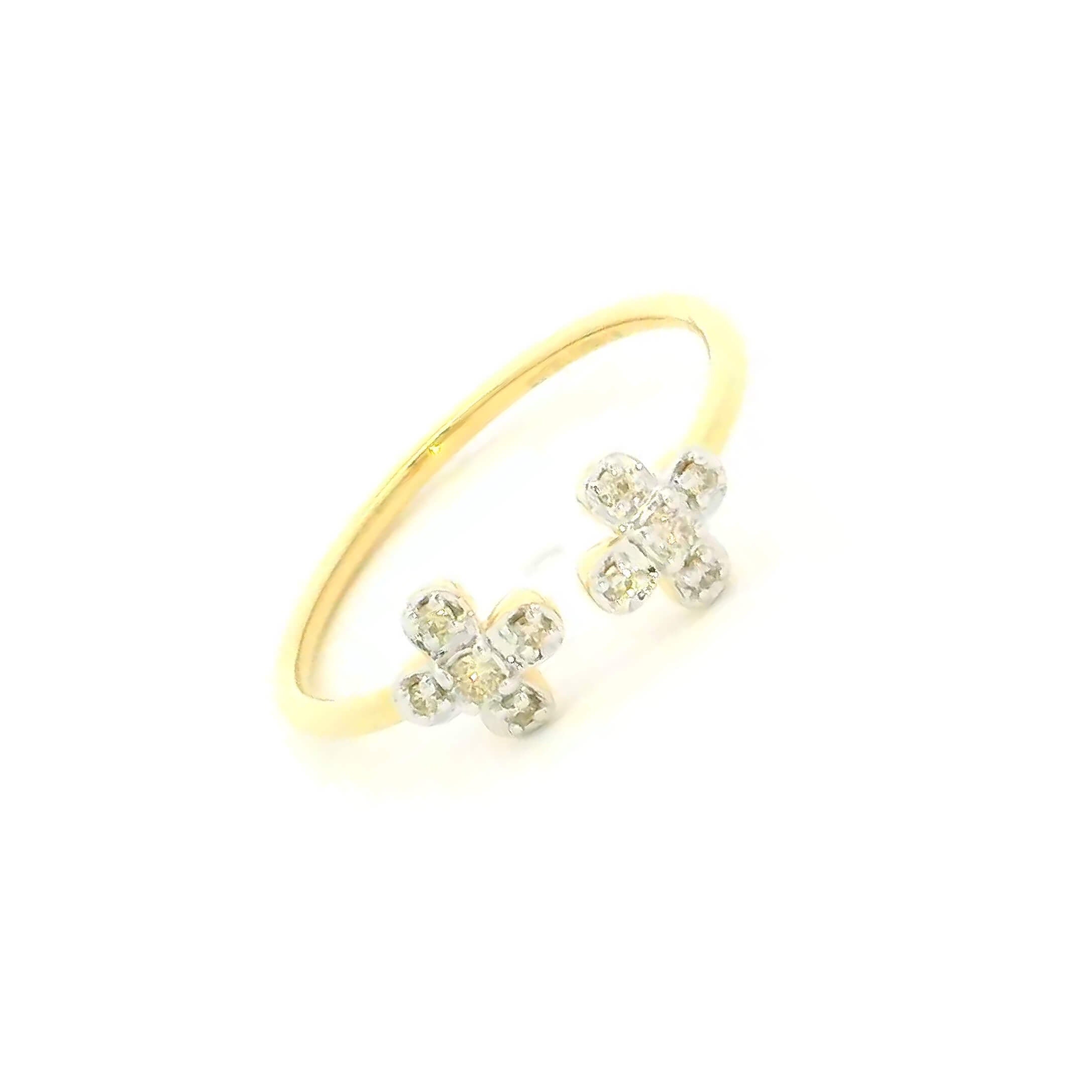 14K Splendous Shimmer Diamond Women Ring