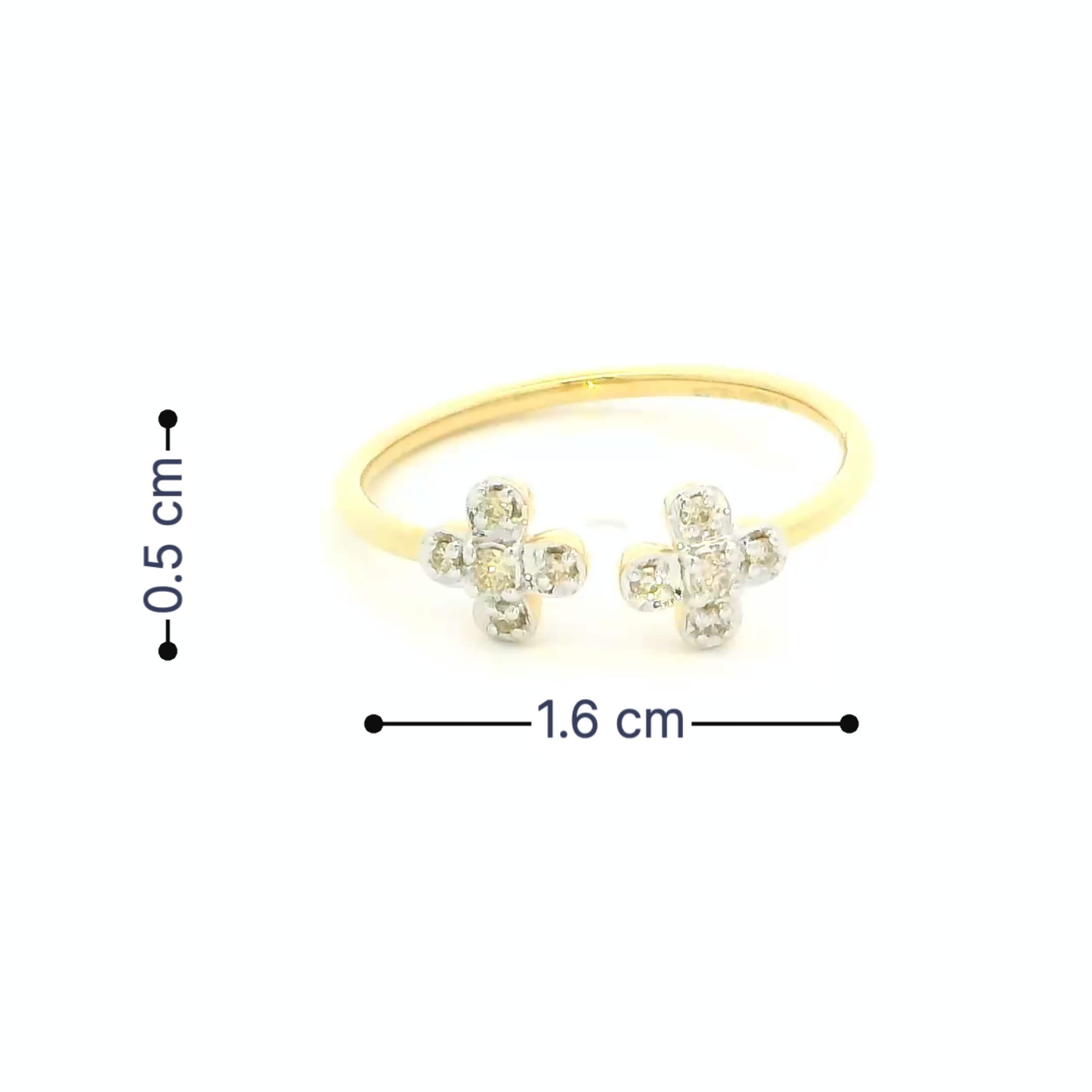 14K Splendous Shimmer Diamond Women Ring