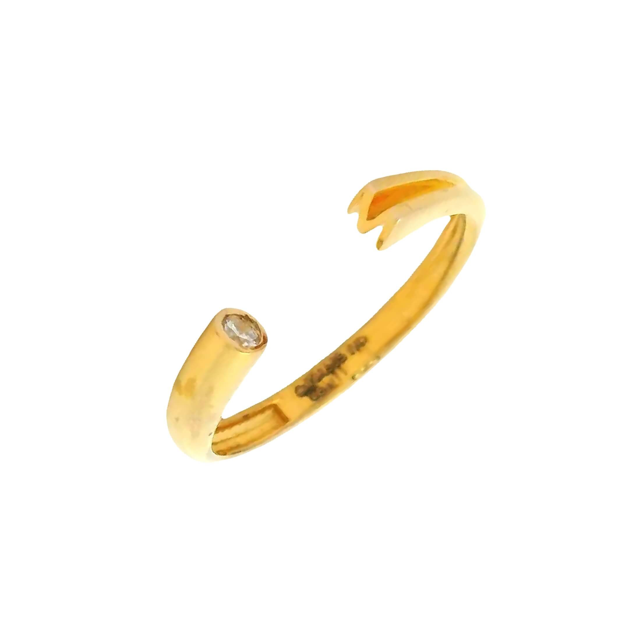 Minimalist glow Gold Ring