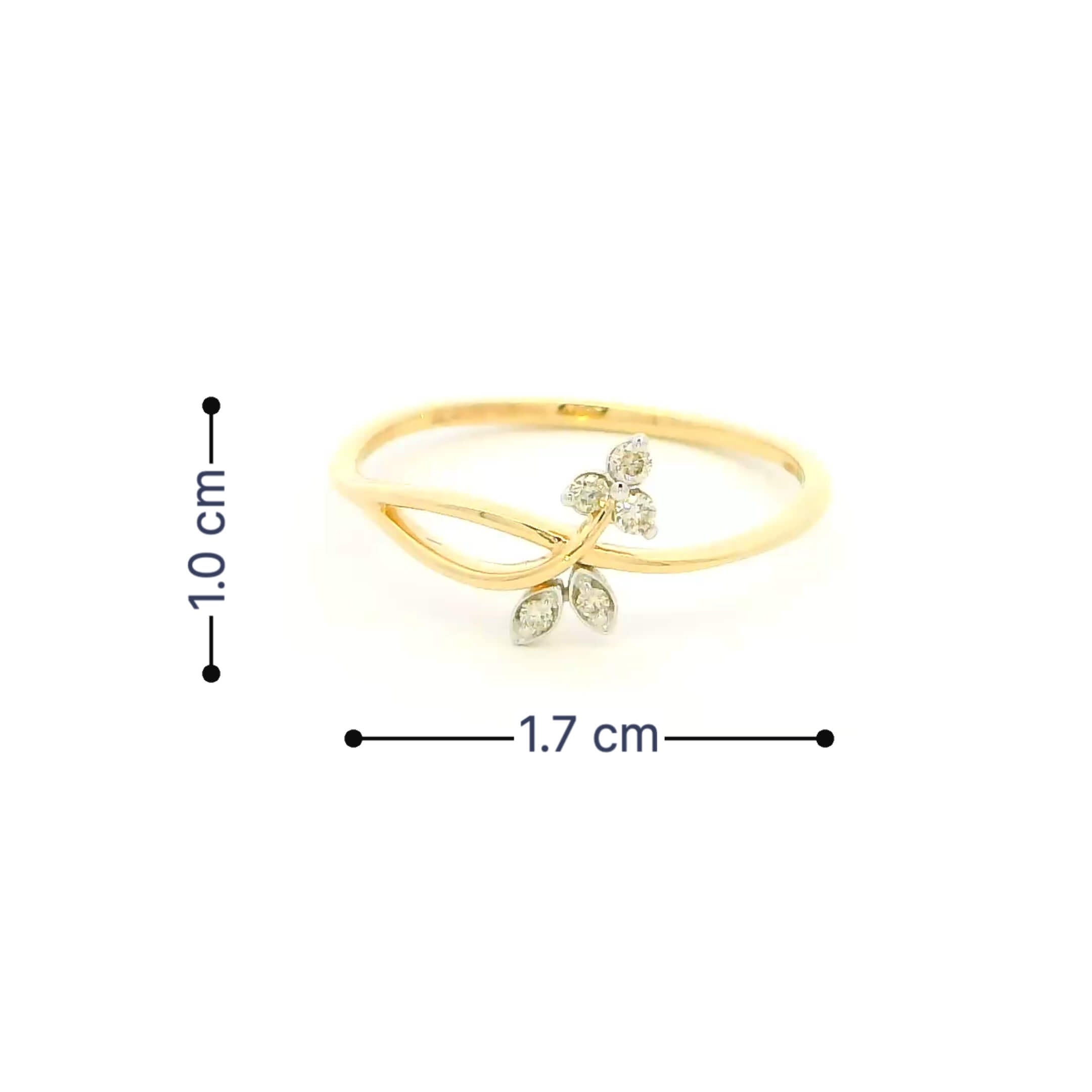 Gentle Spark 14K Diamond Ring