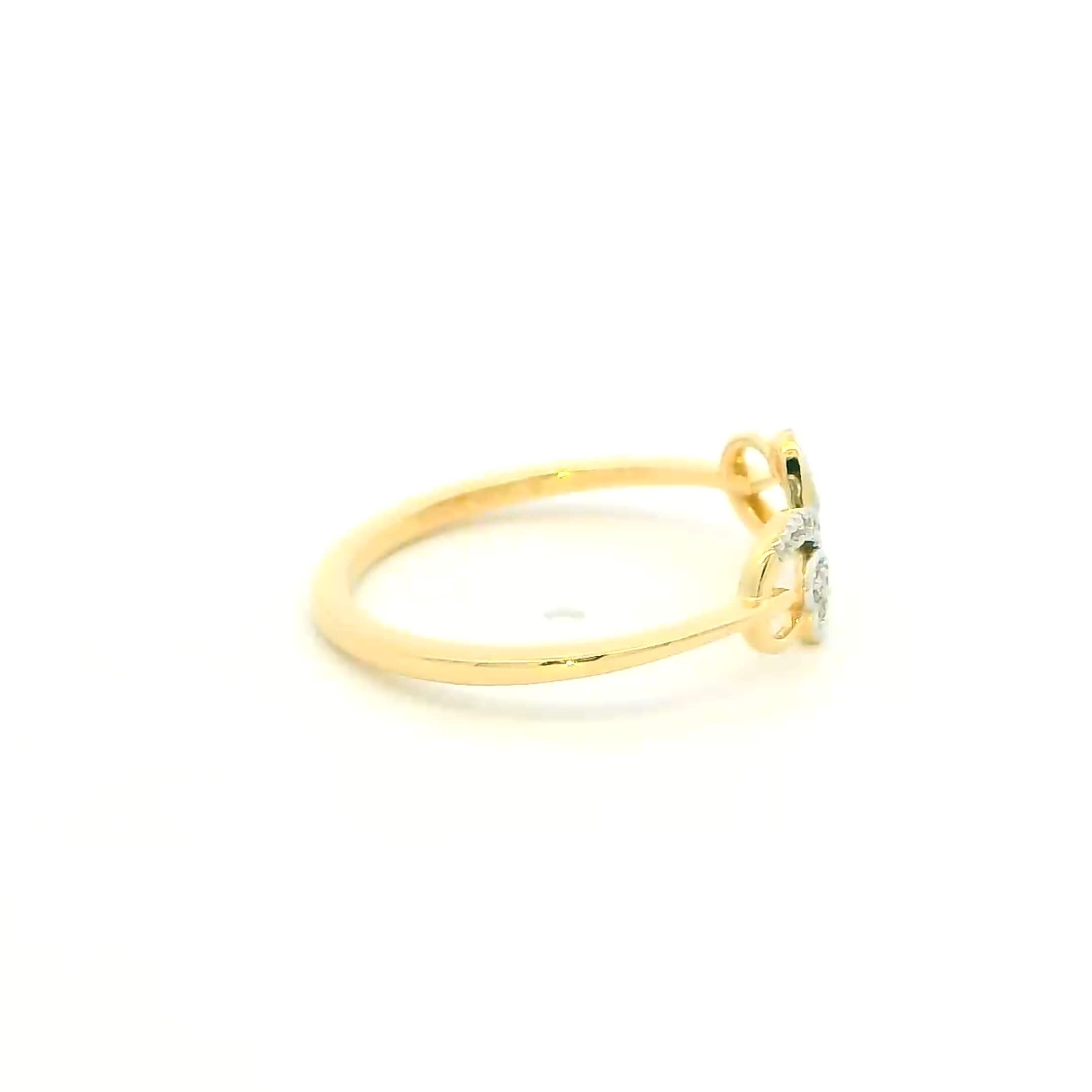 14K Infinte Bond Diamond Women Ring