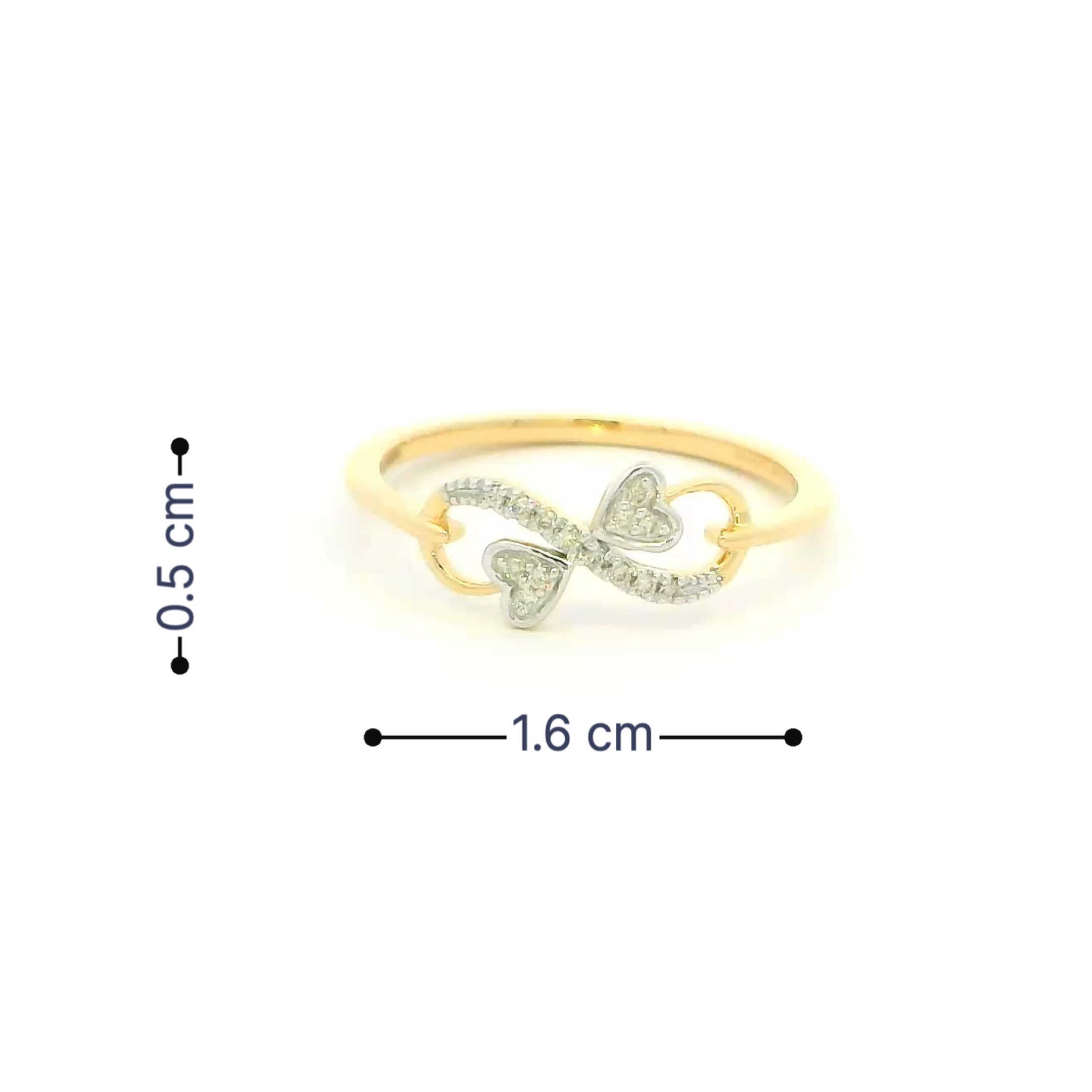 14K Infinte Bond Diamond Women Ring