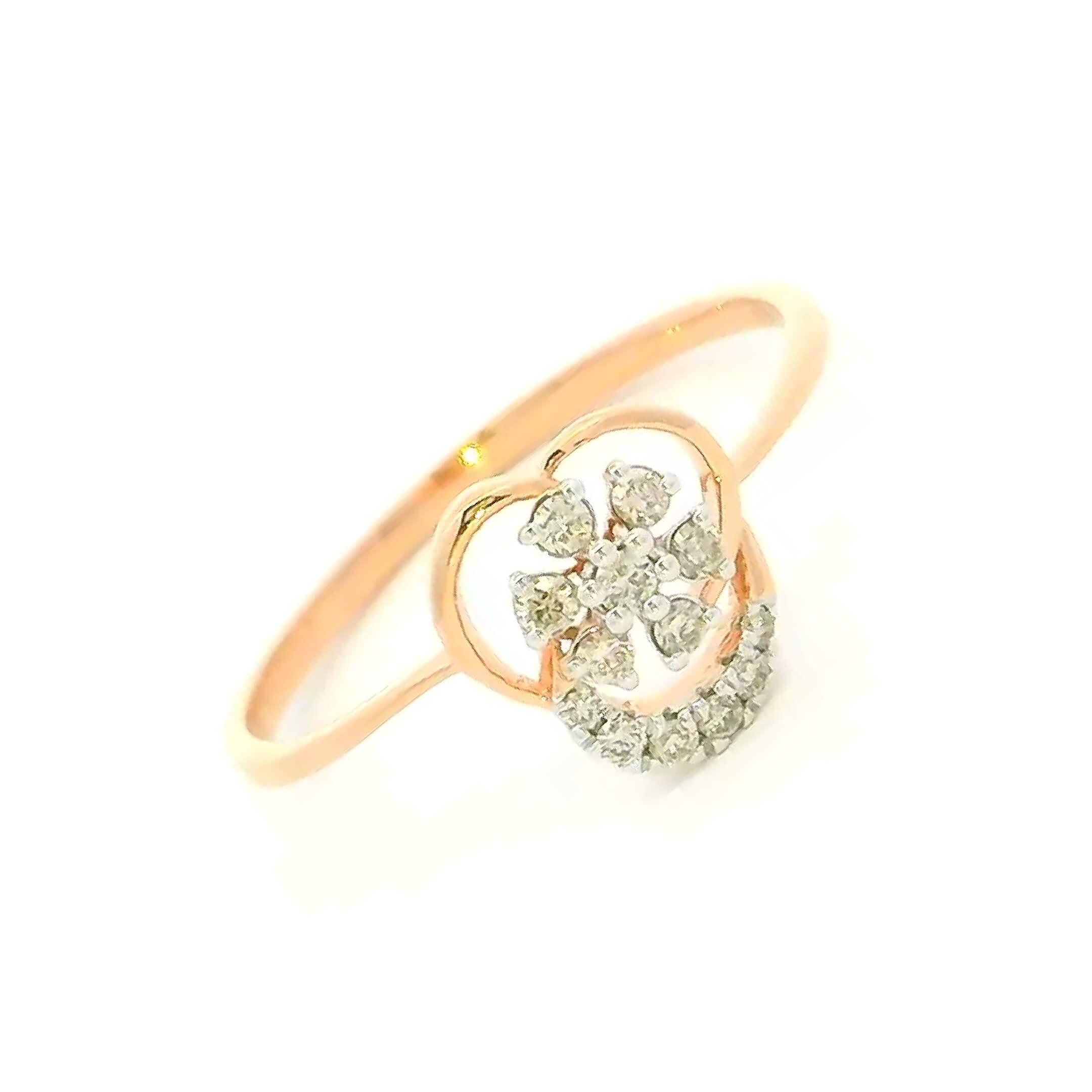 14K Charming Bloom Diamond Women Ring