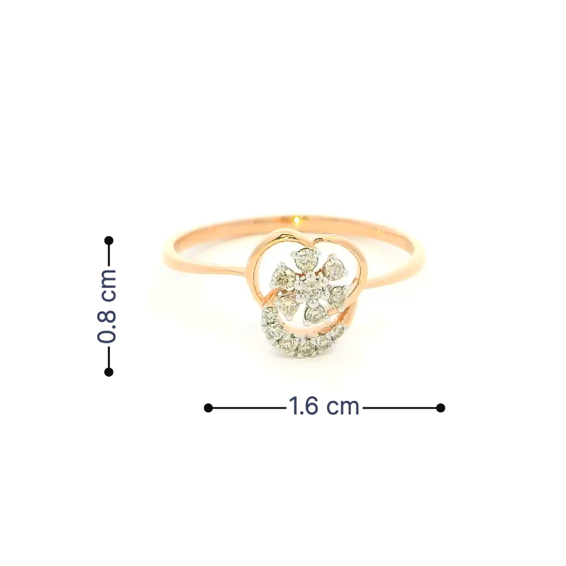 14K Charming Bloom Diamond Women Ring