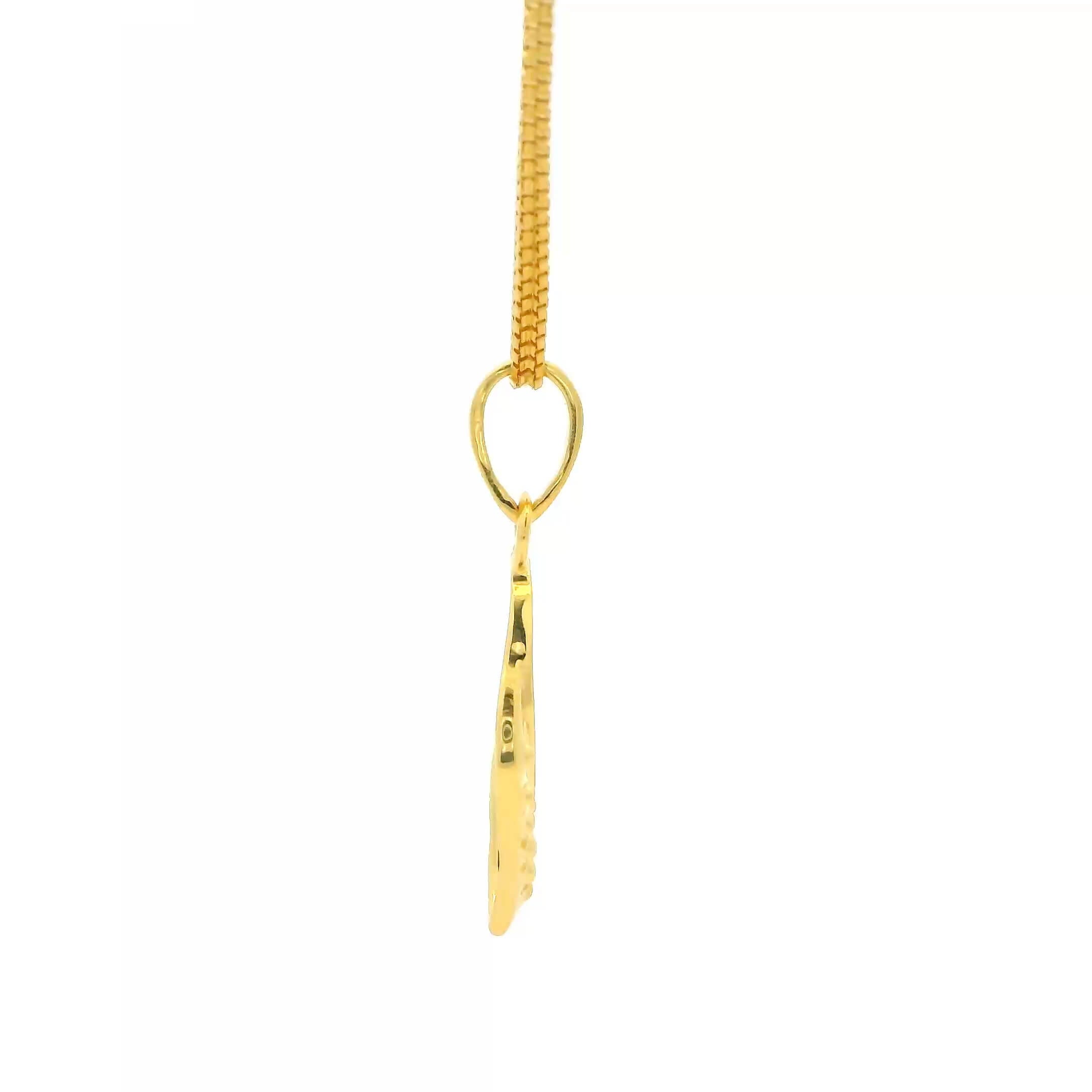 Riveting Glow Gold Pendant 14K