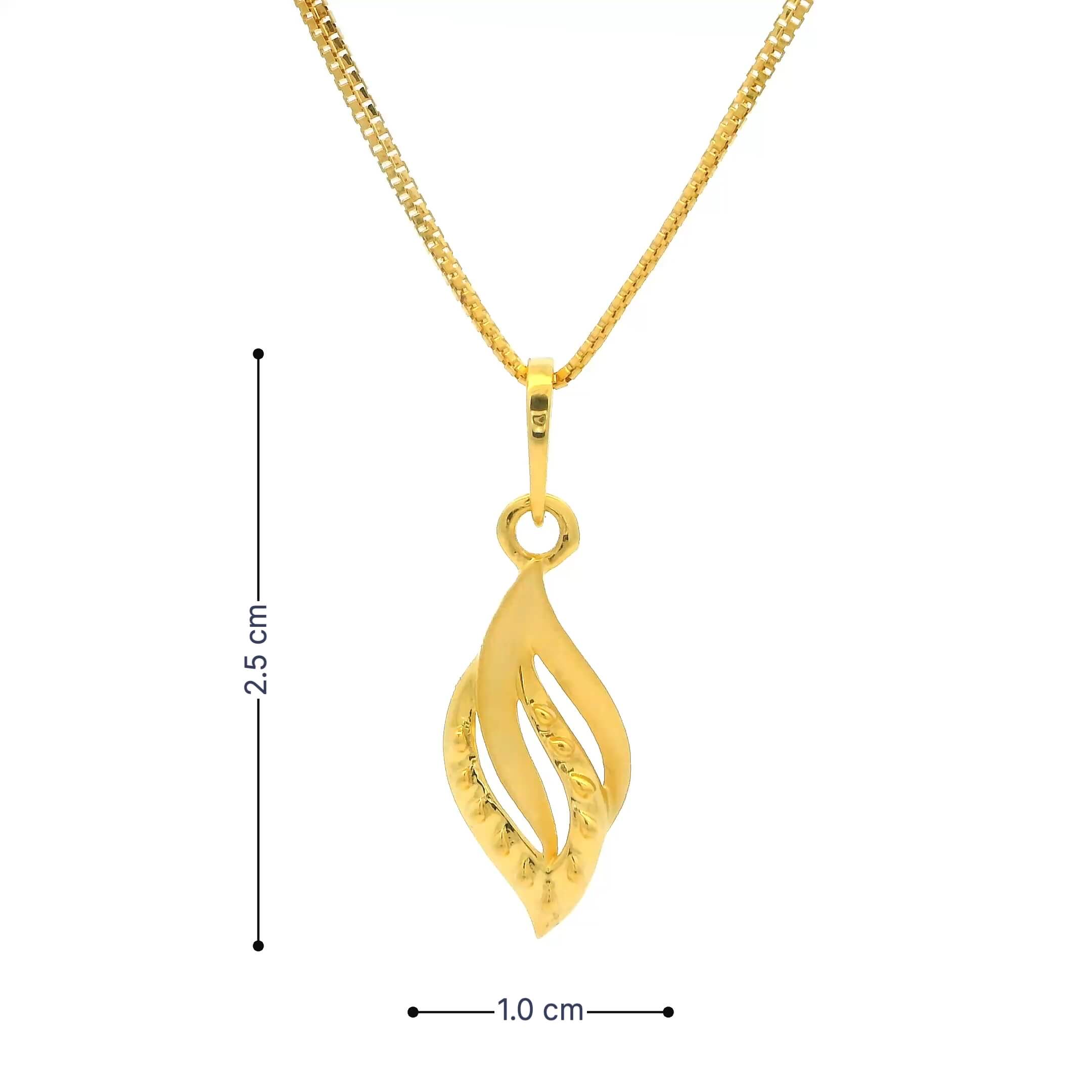 Riveting Glow Gold Pendant 14K