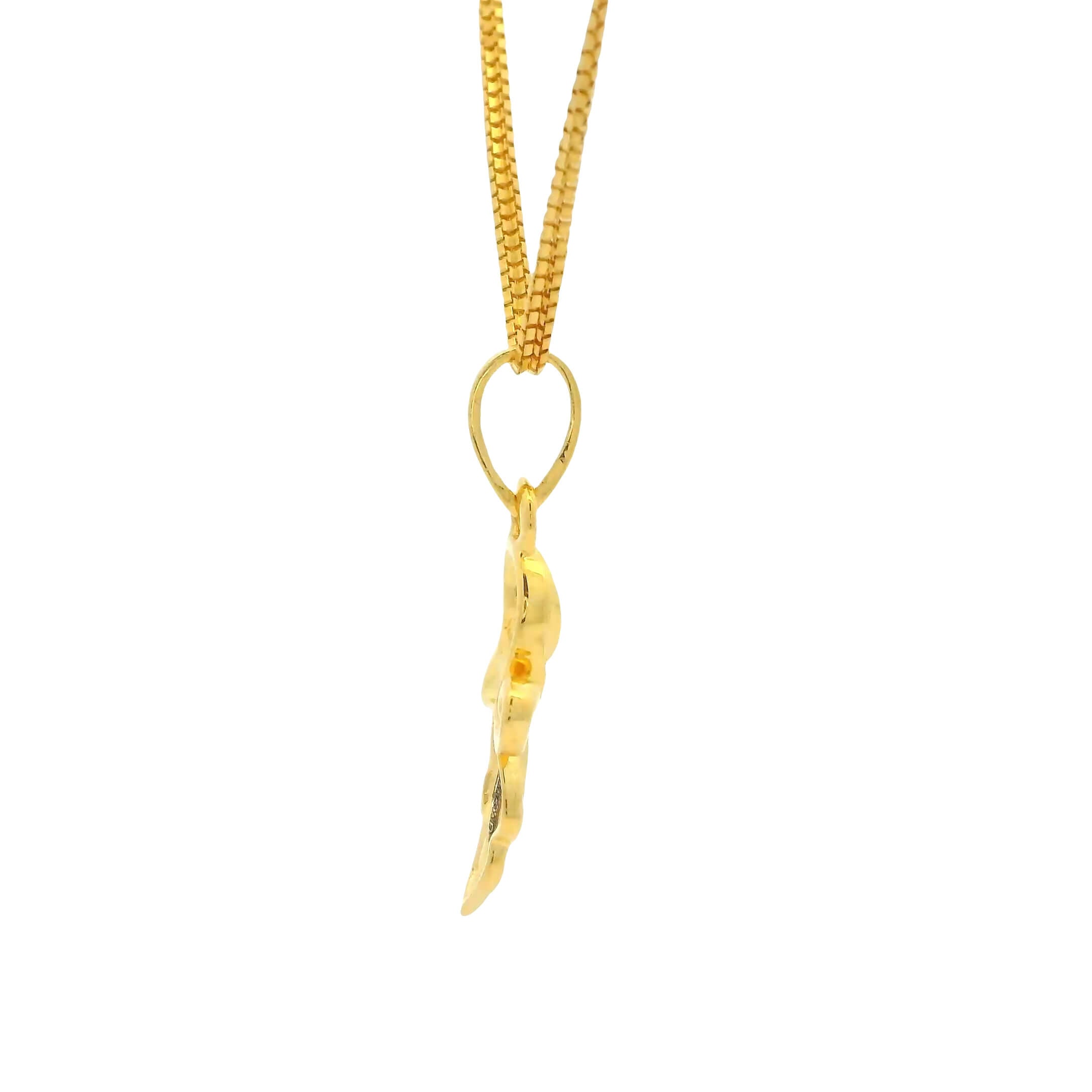 Autumn Glow Gold Pendant 14K