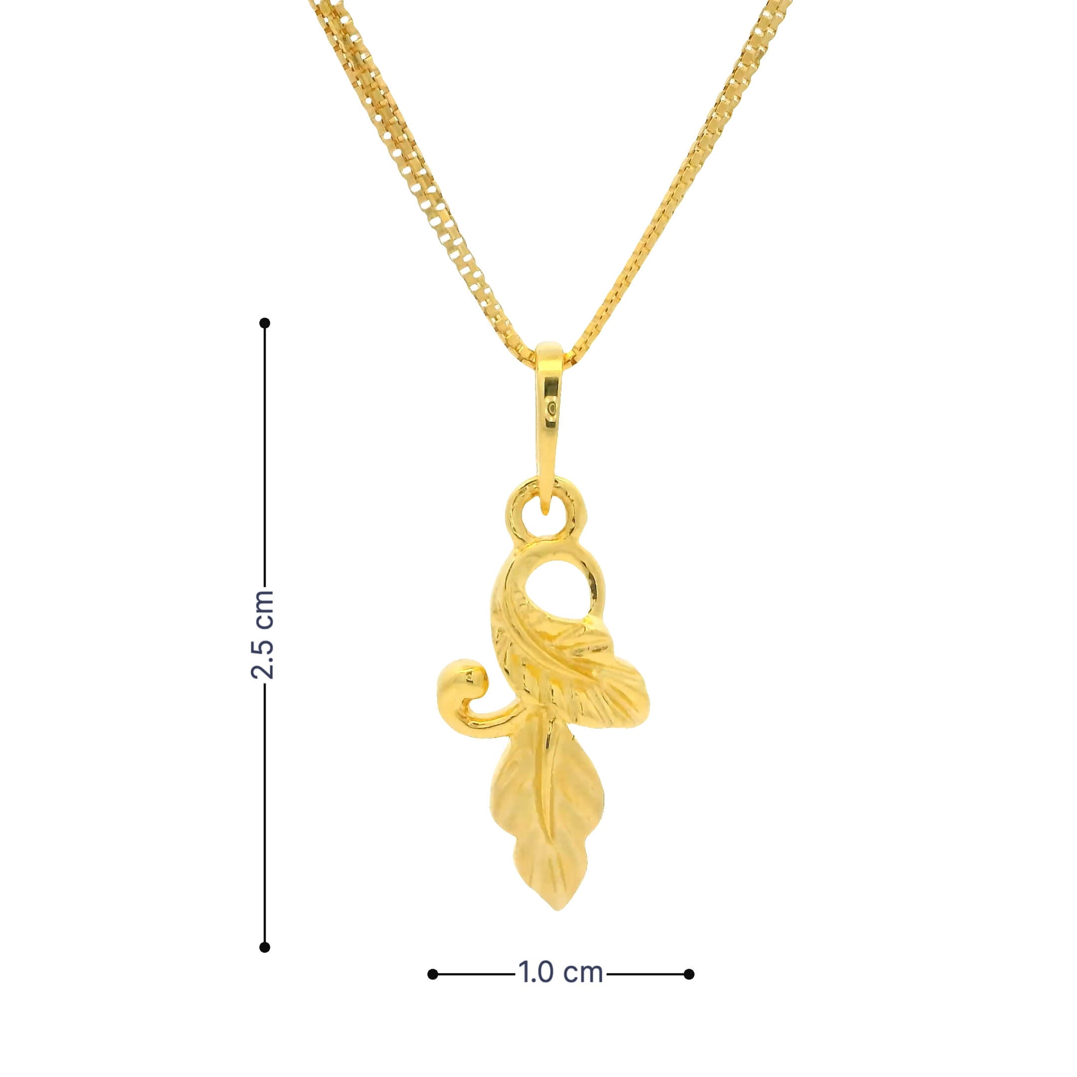 Autumn Glow Gold Pendant 14K