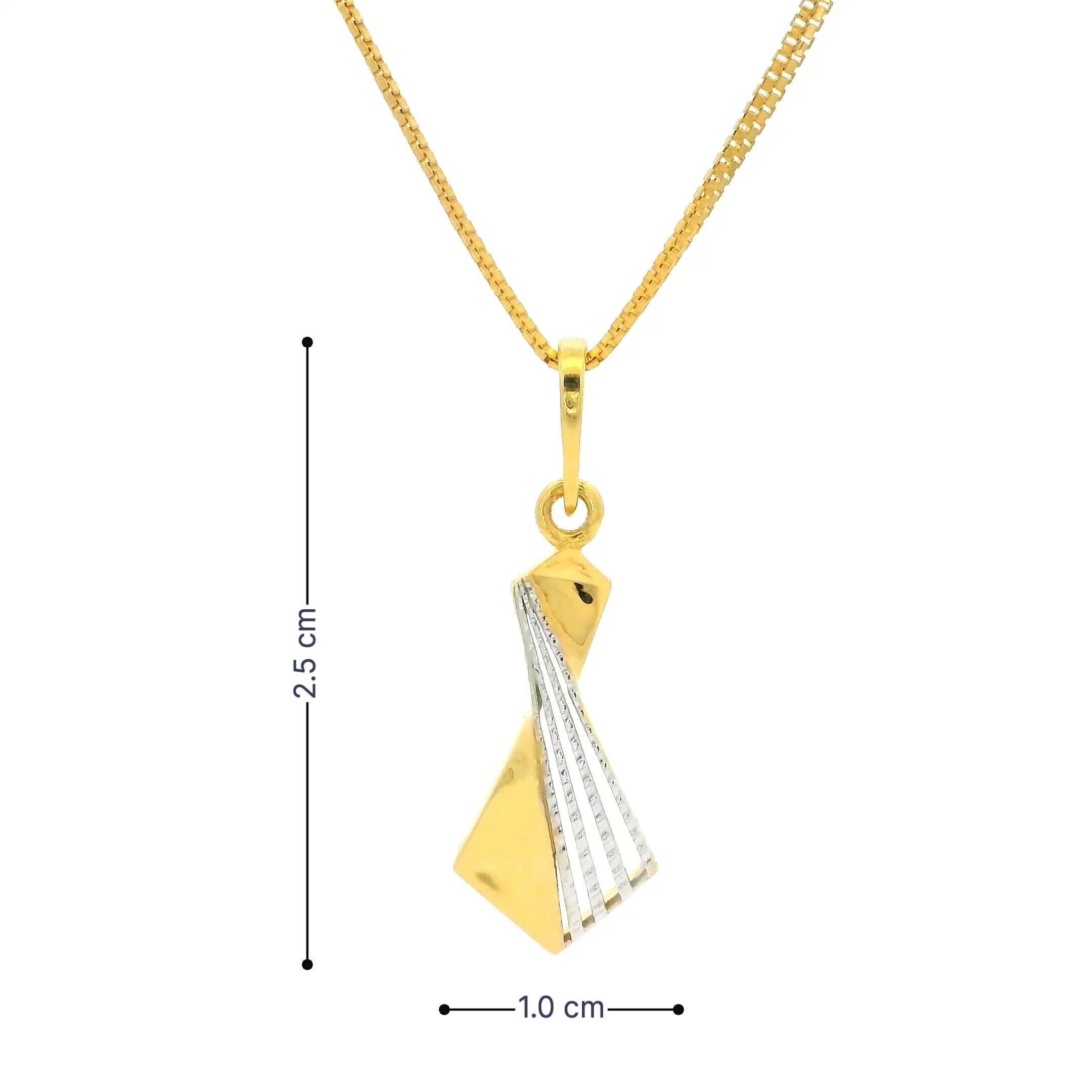 Ritzy Shine Gold Pendant