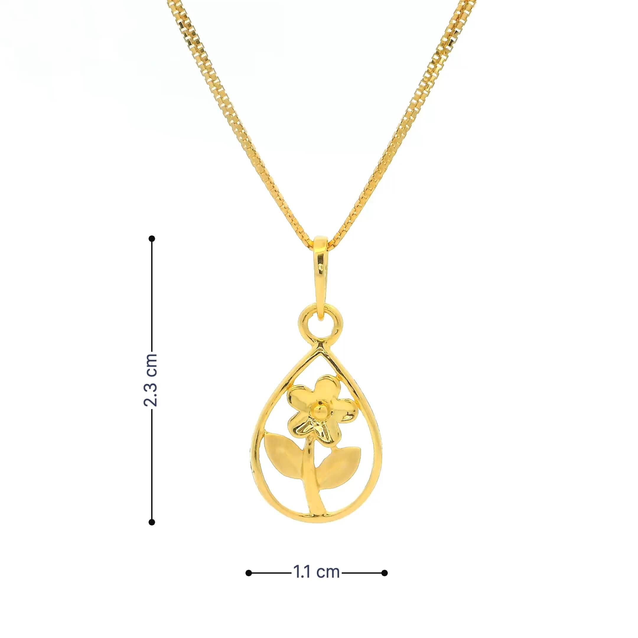 Whisper Blossom Gold Pendant 14K