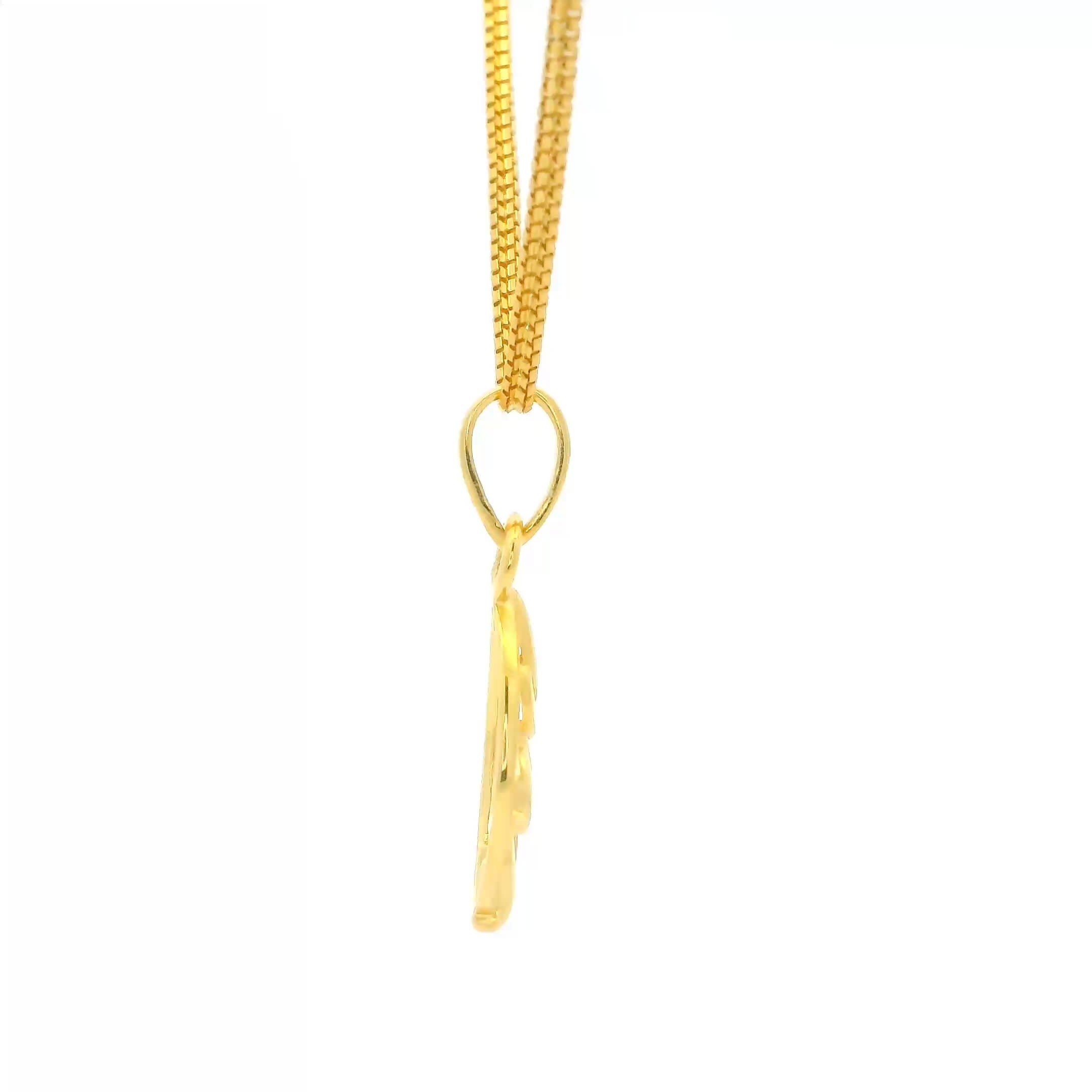 Modish Charm Gold Pendant 14K