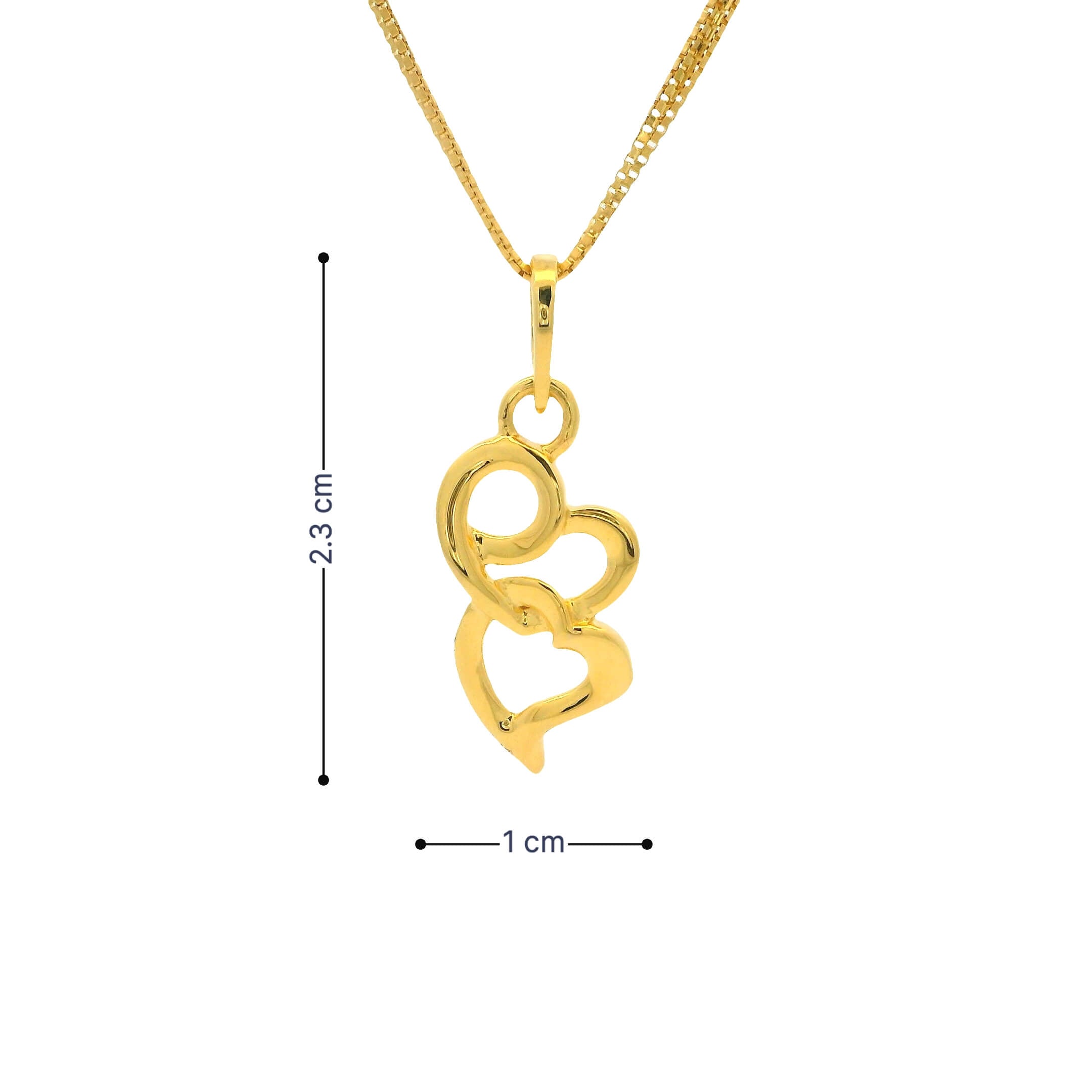 Whisper of Hearts 14K Gold Pendant