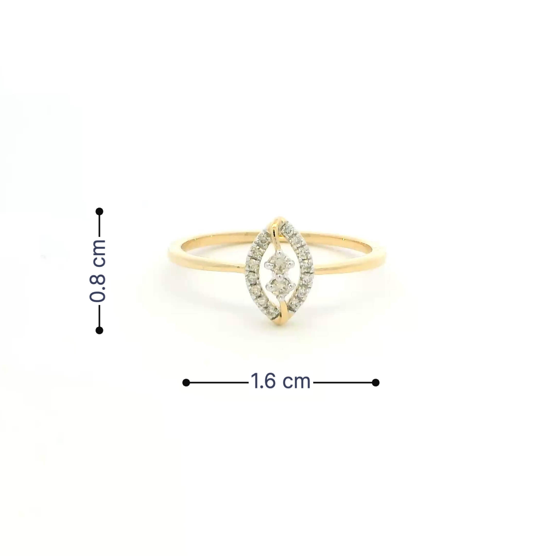 Classy Radiance 14K Diamond Ring