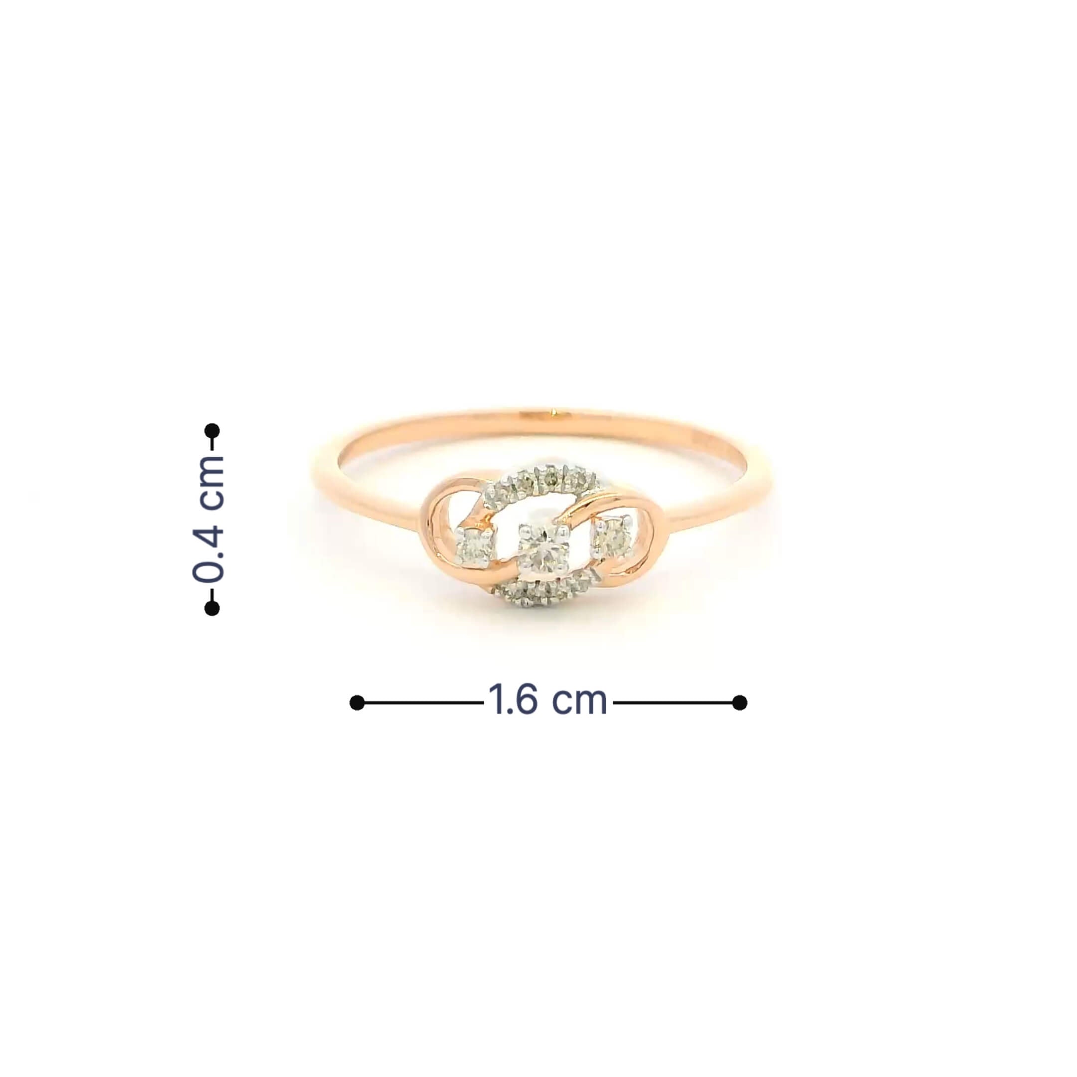 Deluxe Dazzle 14K Diamond Ring