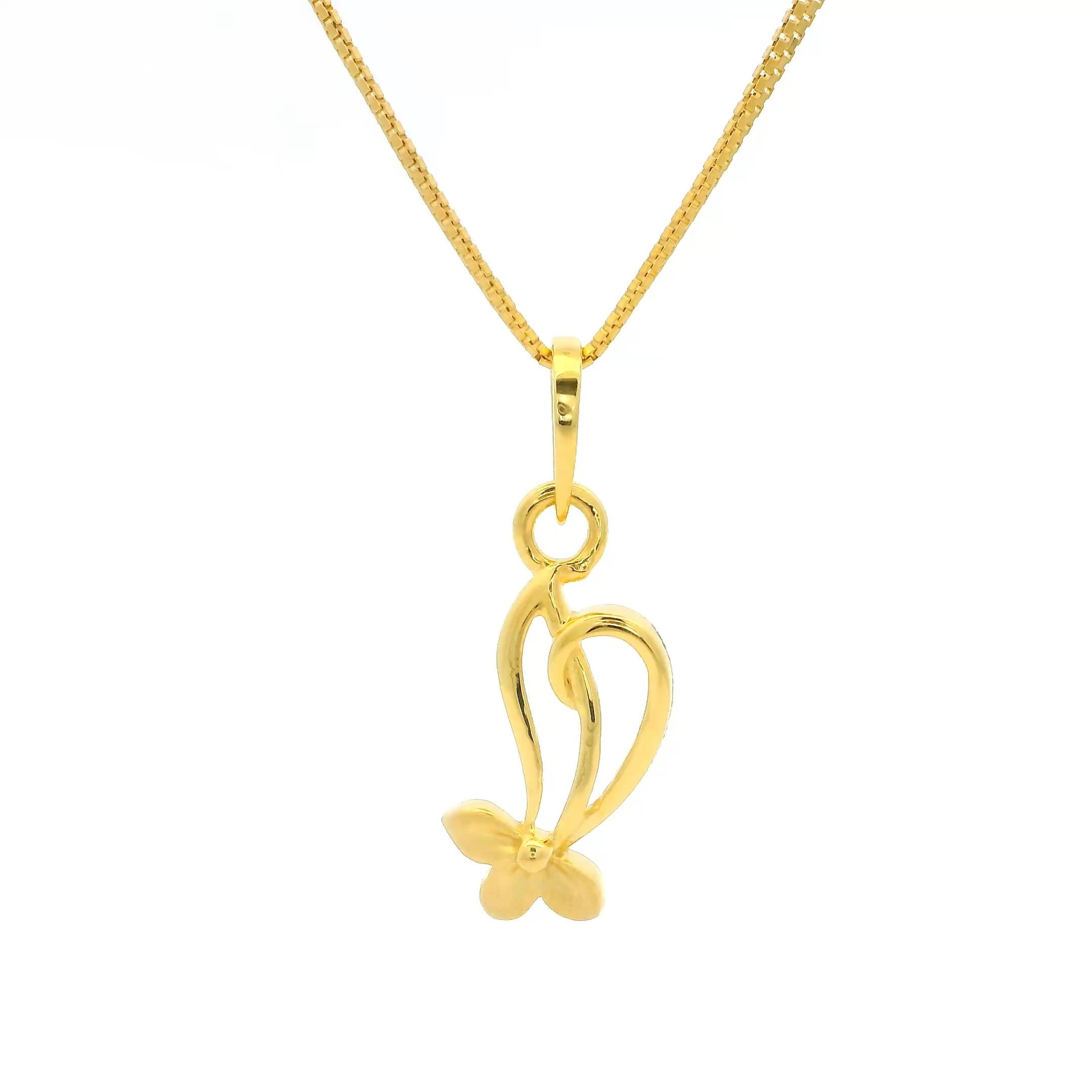 Golden Vine Gold Pendant 14K
