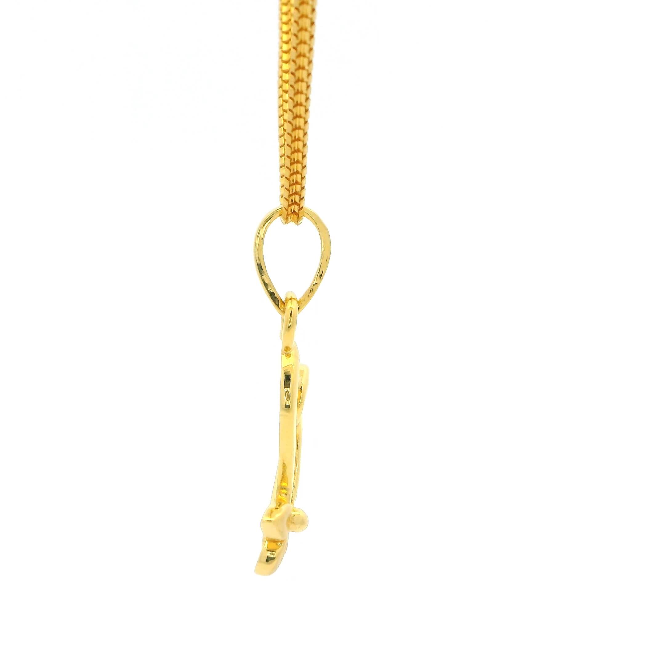 Golden Vine Gold Pendant 14K