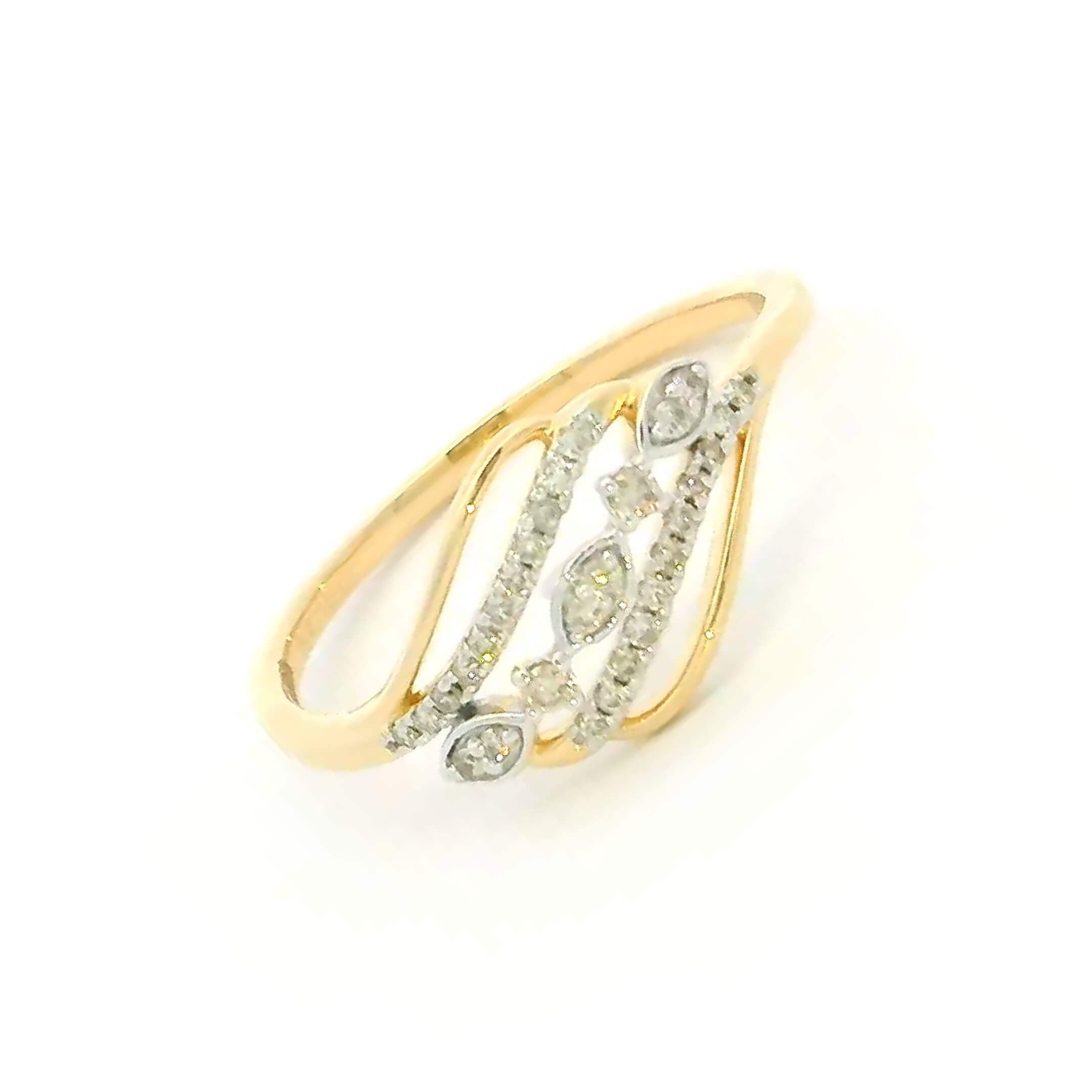 14K Reviting Shimmer Diamond Women Ring