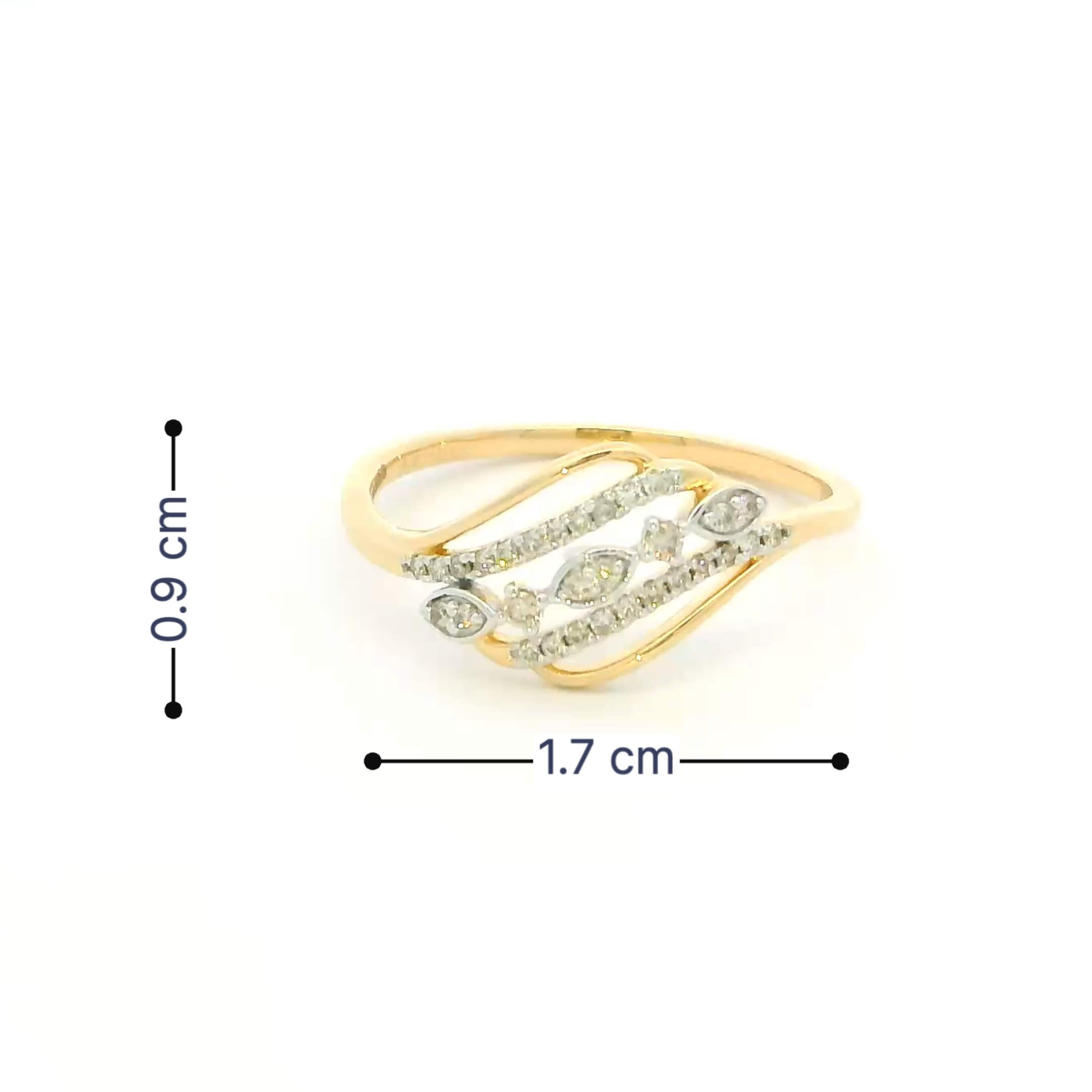 14K Reviting Shimmer Diamond Women Ring