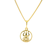 Blessed Lord Shiva 14K Gold Religious Locket