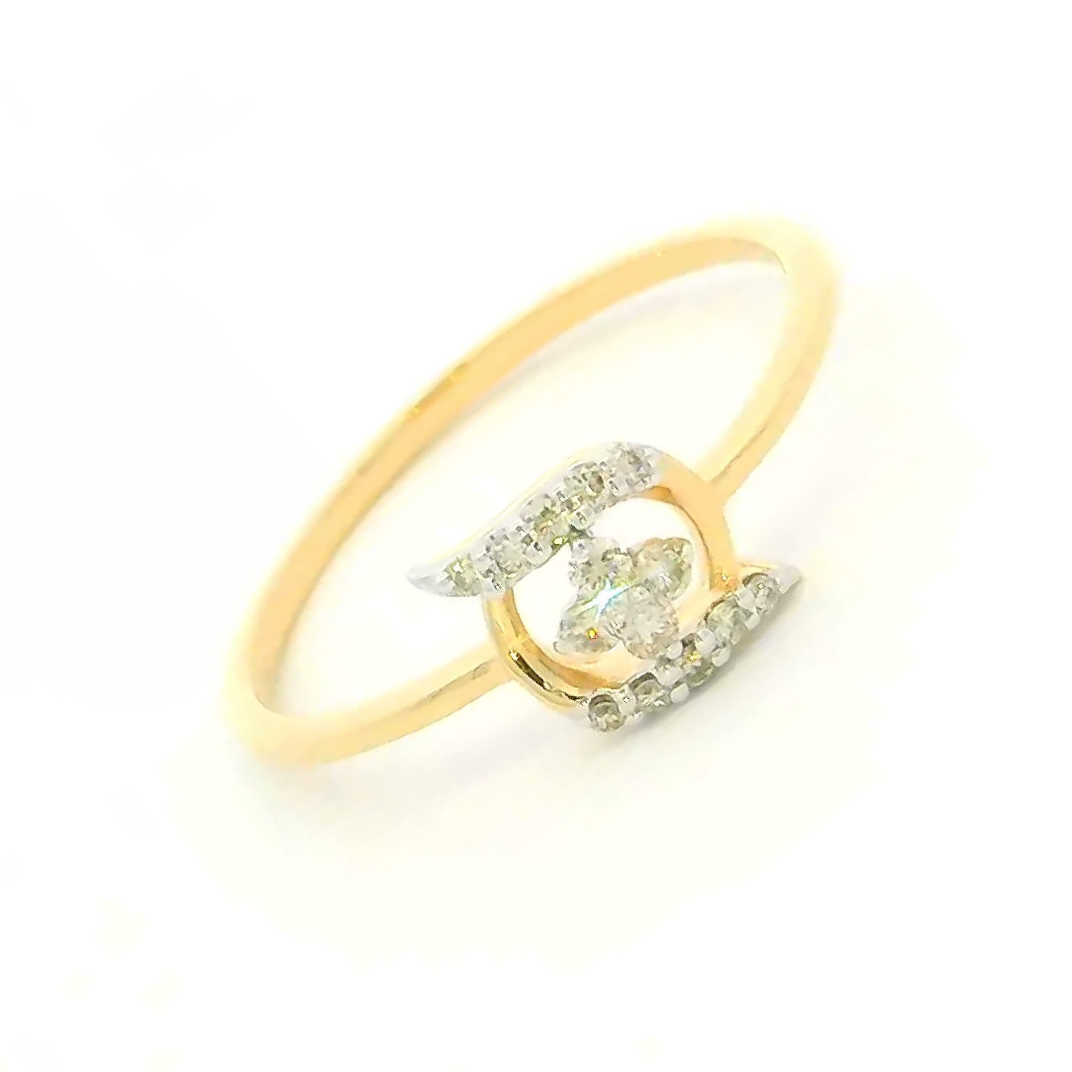 Soft Shimmer 14K Diamond Ring