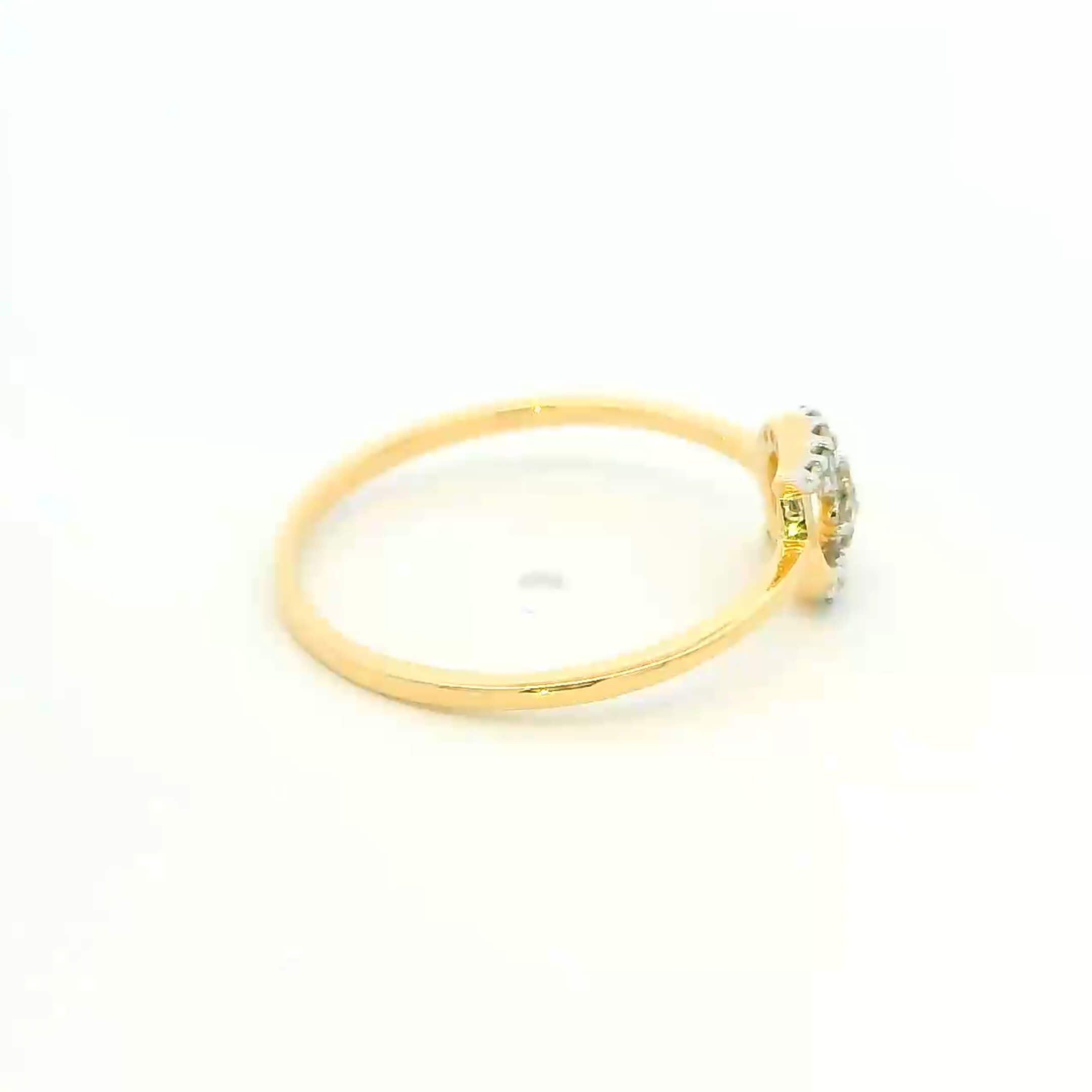 Soft Shimmer 14K Diamond Ring