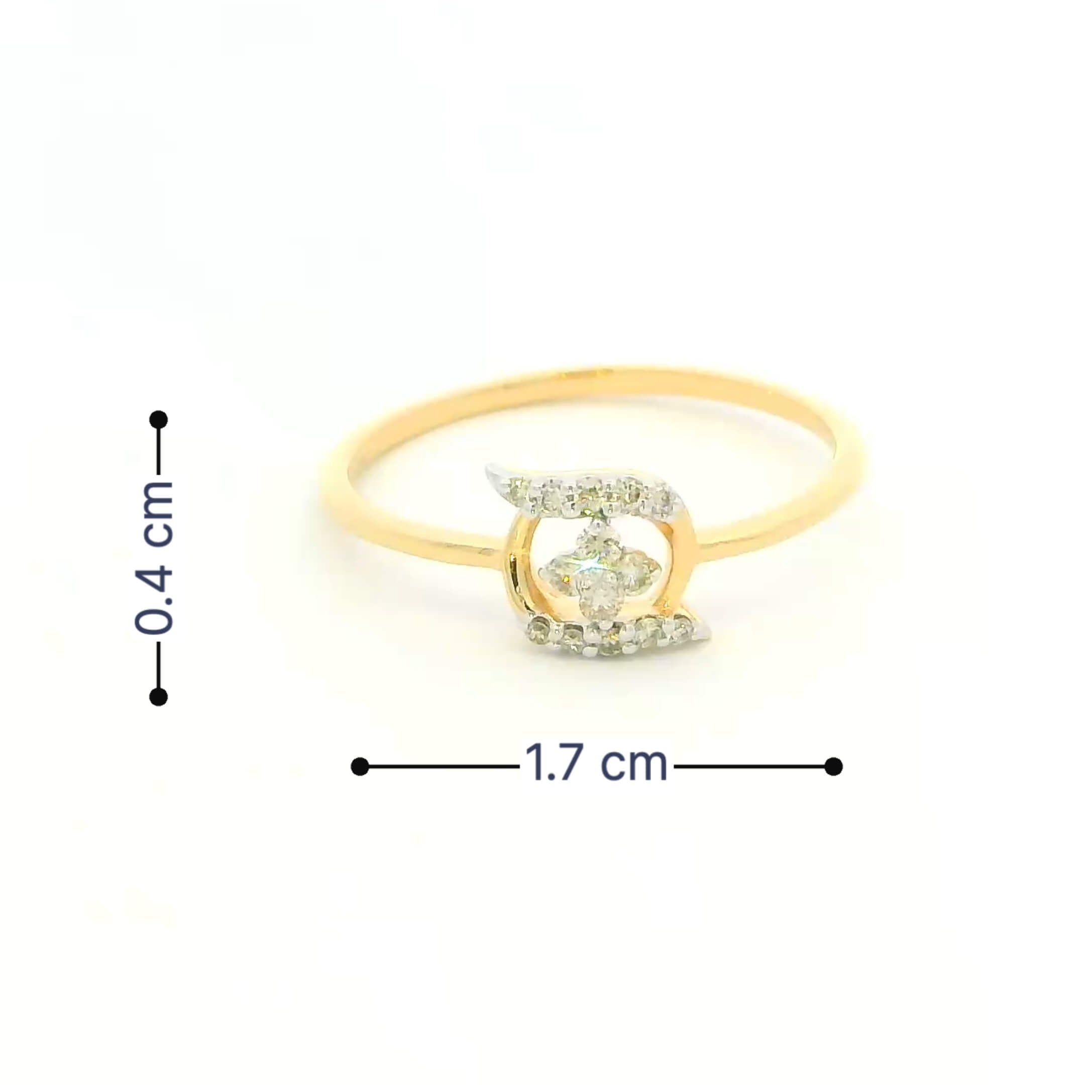 Soft Shimmer 14K Diamond Ring