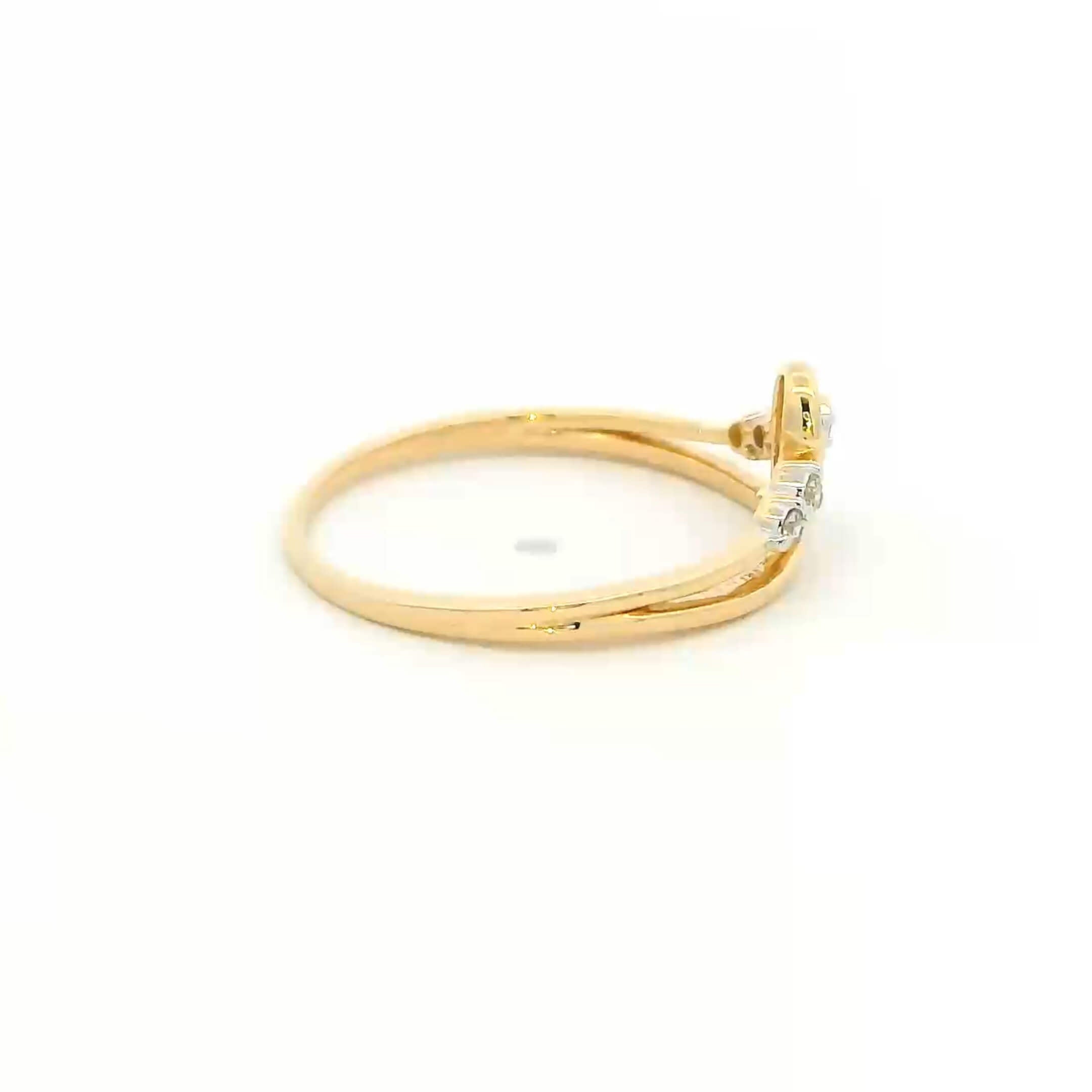 14K Minimalist Essence Diamond Women Ring