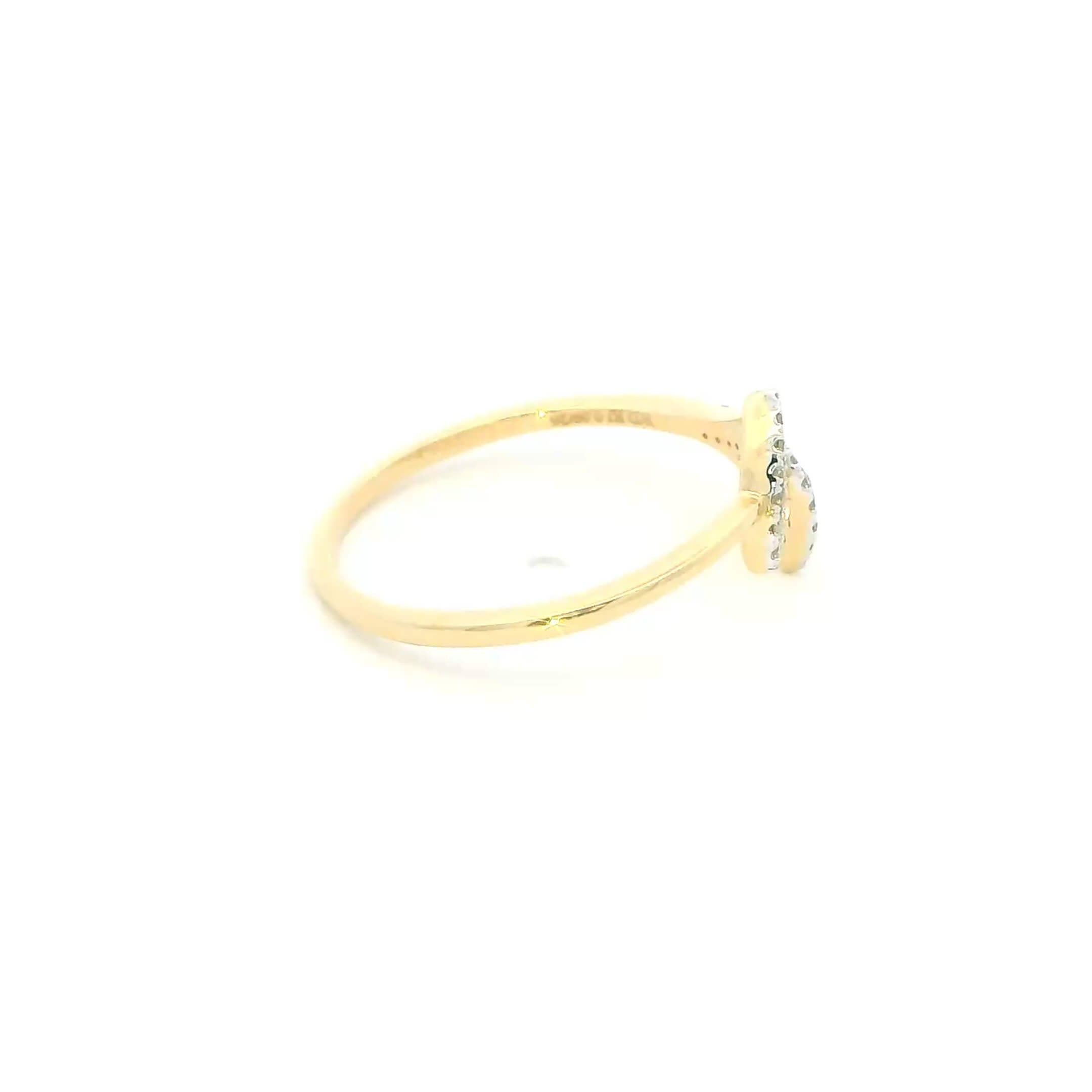 Soft Shine 14K Diamond Ring