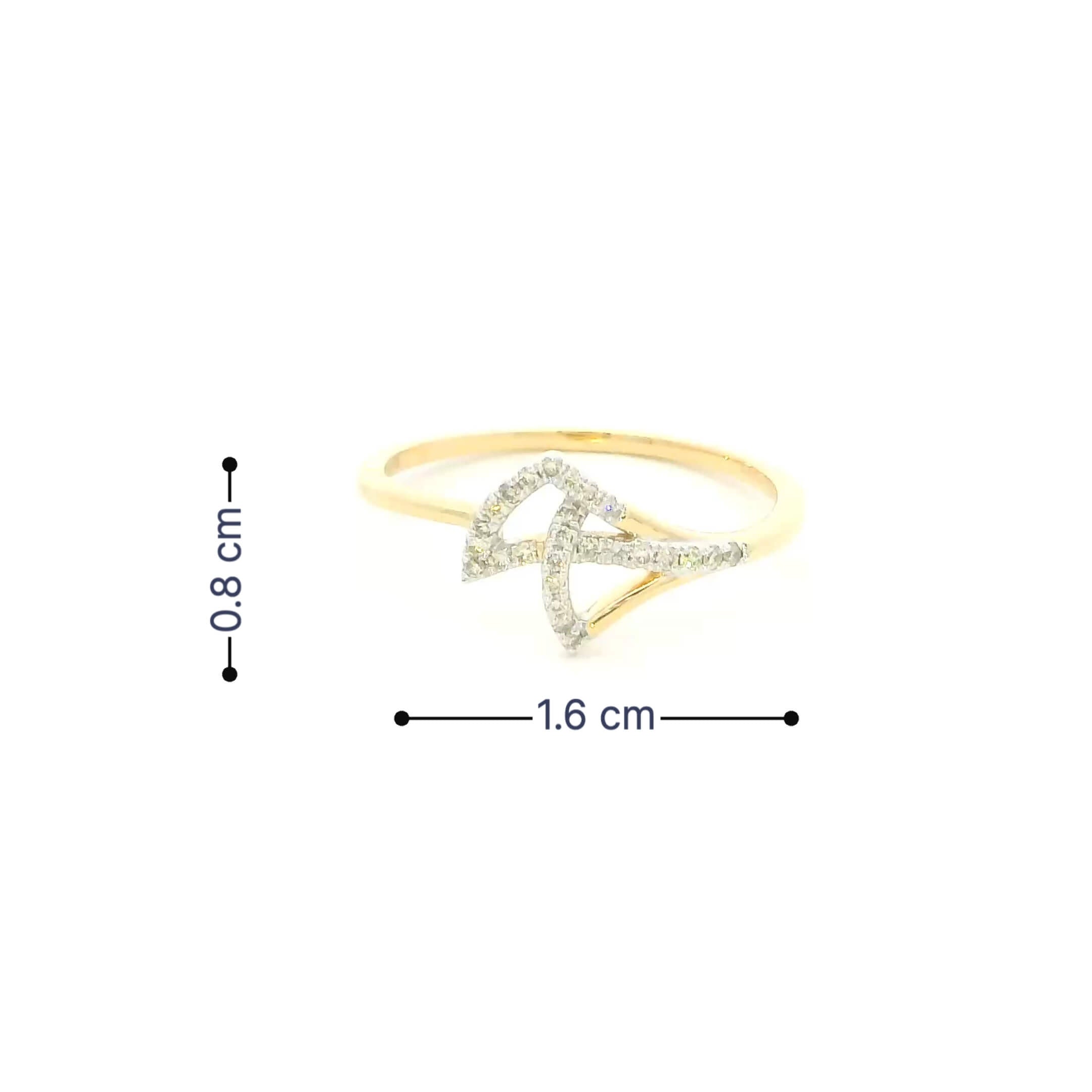 Soft Shine 14K Diamond Ring