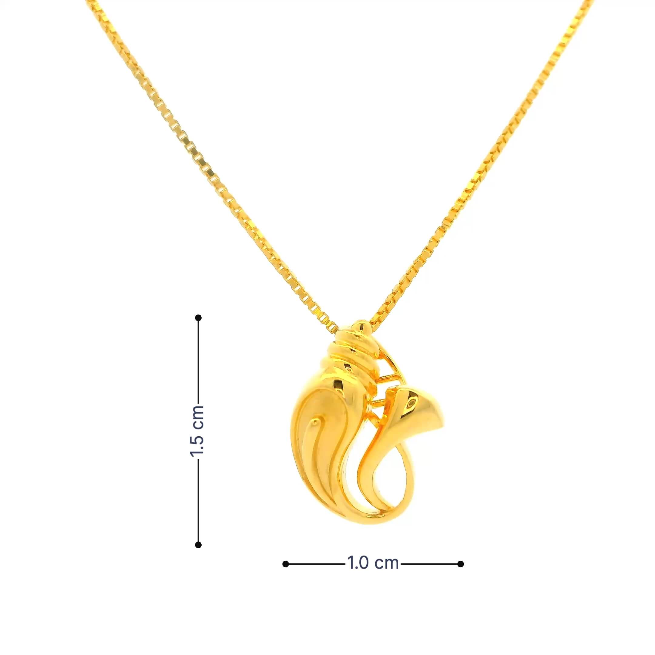 Enchanting Glow Gold Pendant
