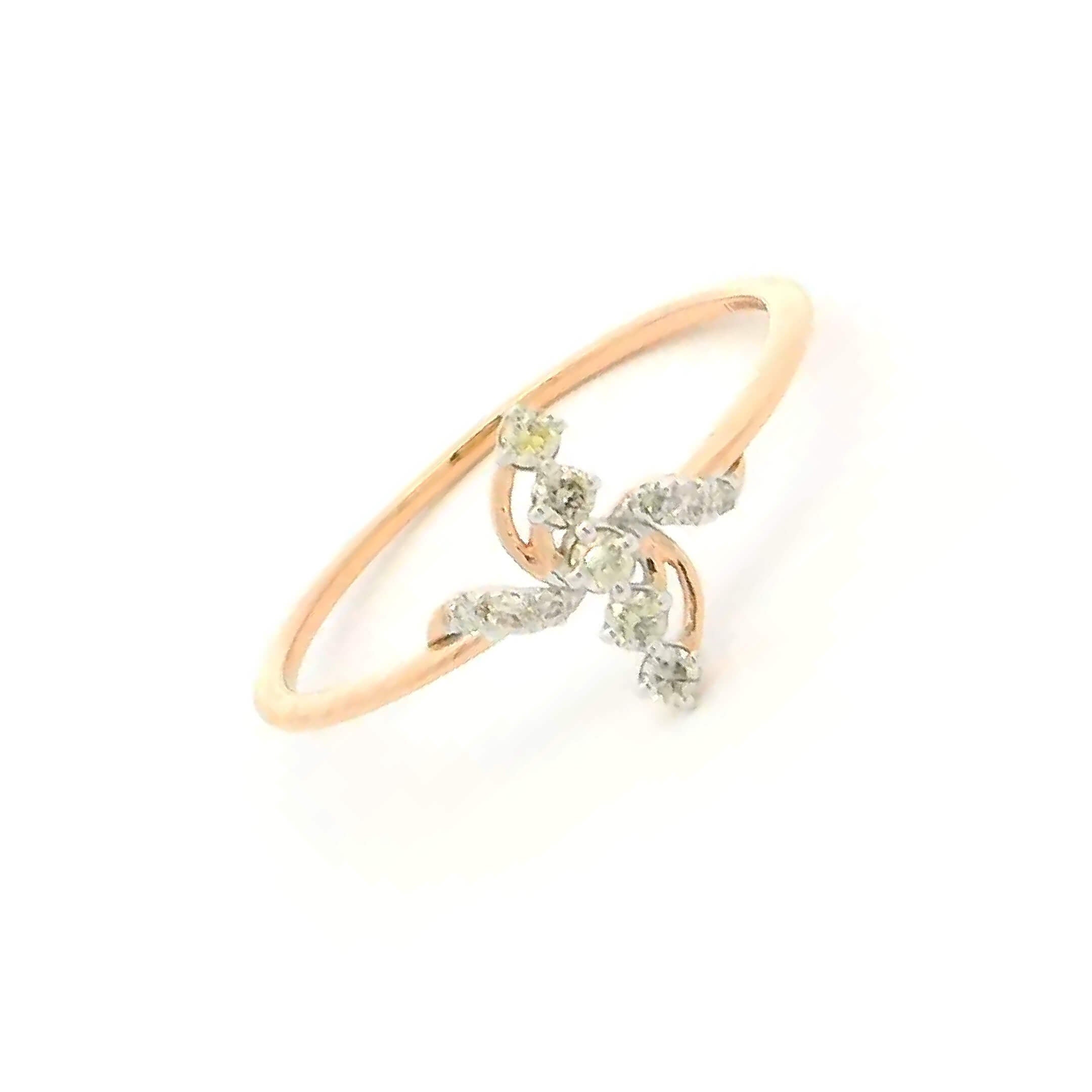 Delicate Whisper 14K Diamond Ring
