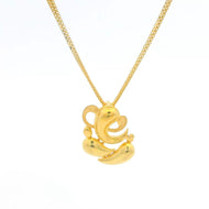 Enchanting Ganesha Gold Pendant