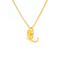 Tranquil Lord Ganesha 14K Gold Religious Locket