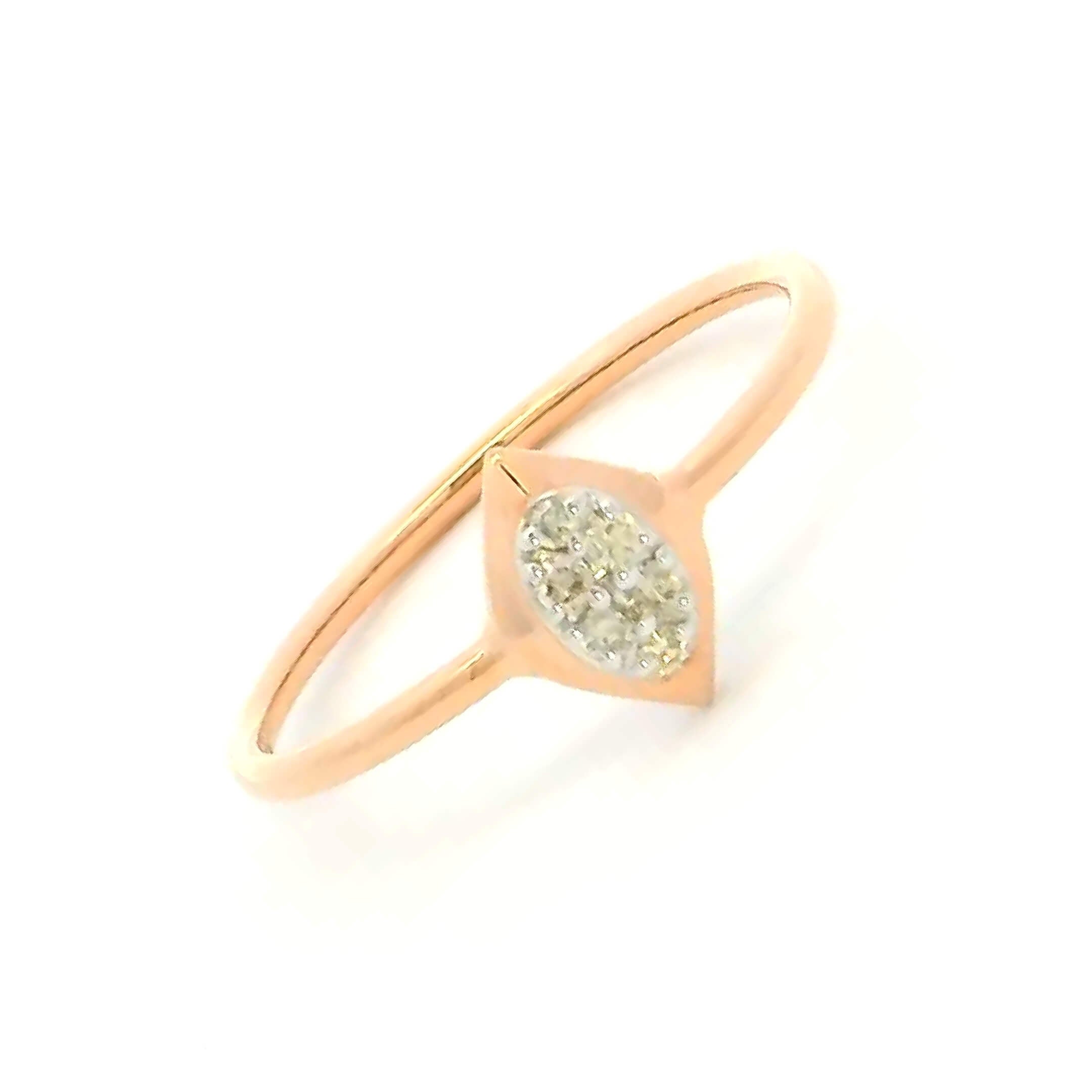 Mesmeric Glow 14K Diamond Ring