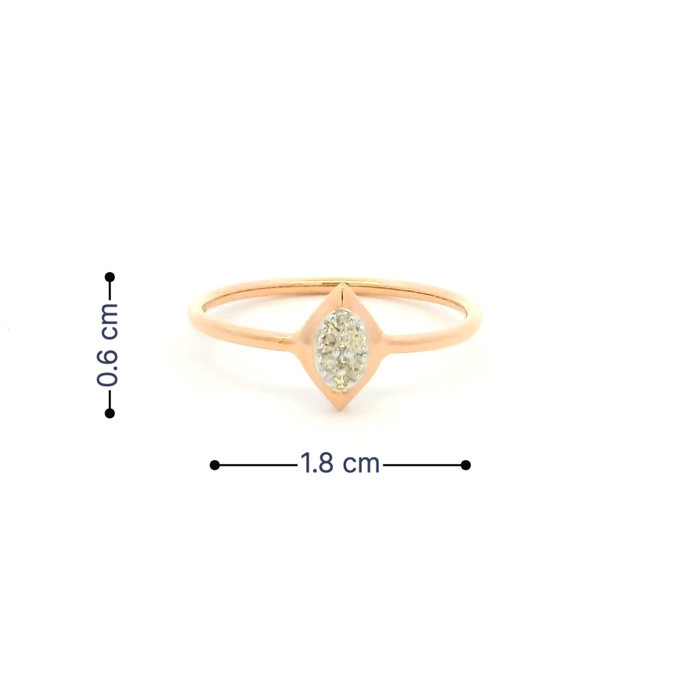 Mesmeric Glow 14K Diamond Ring