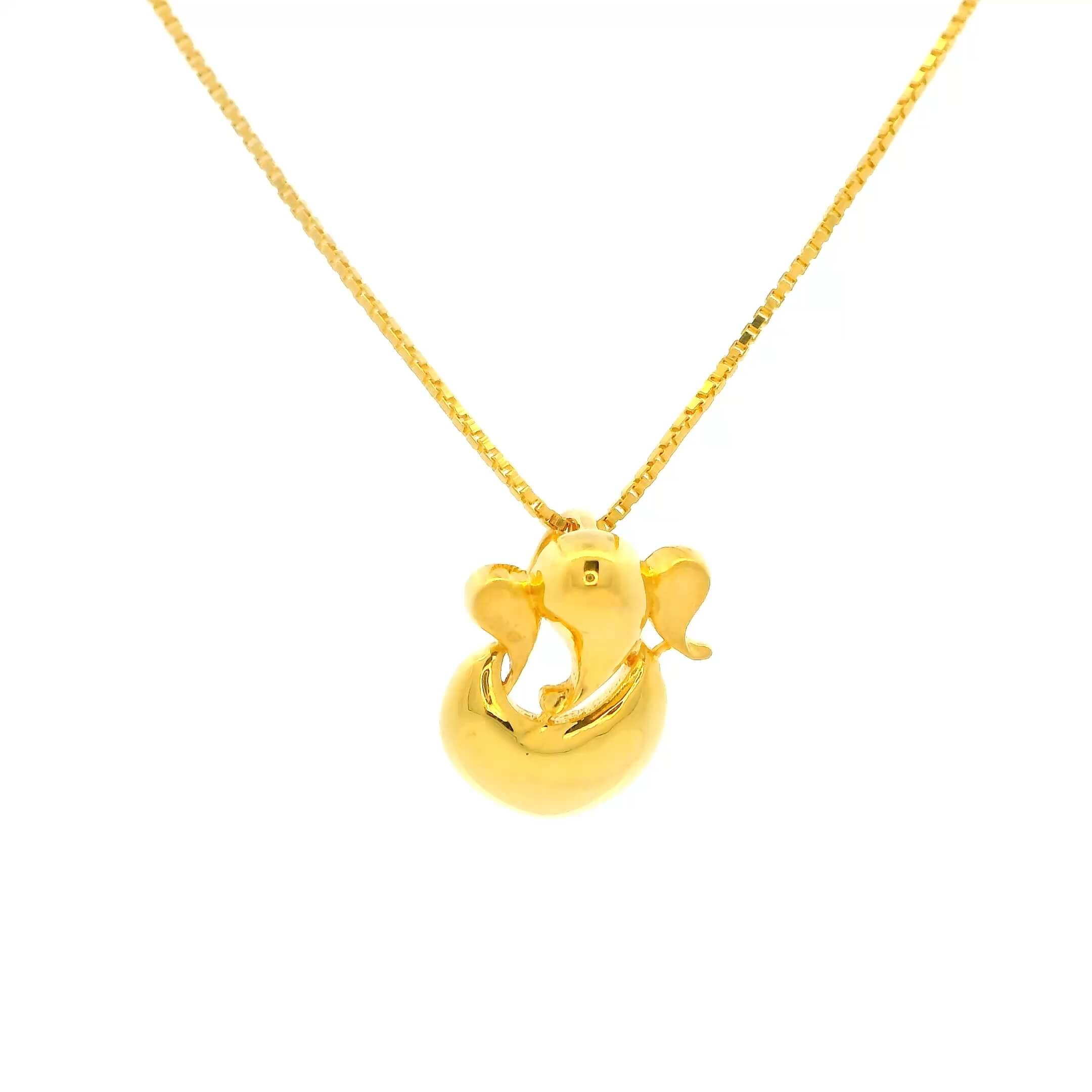 Mesmerising Gold Ganesha Pendant
