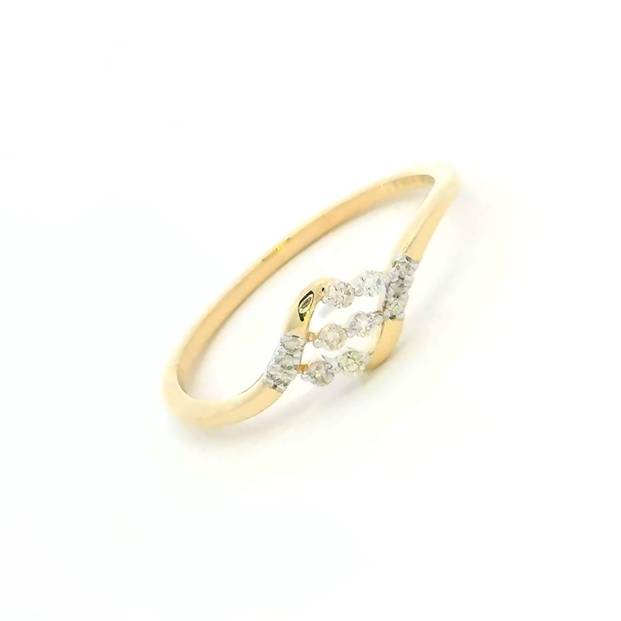 Polished Grace Diamond Ring 14K