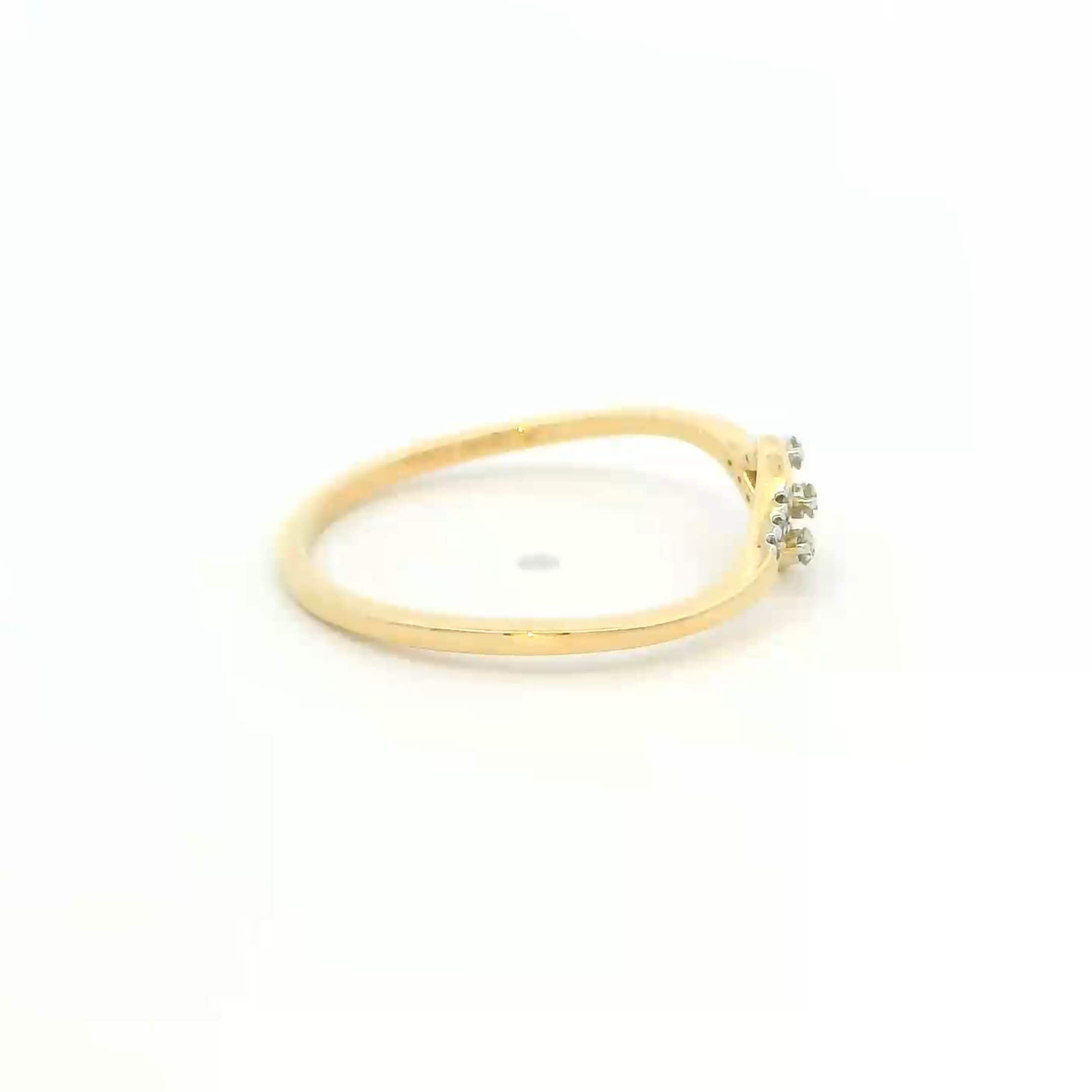 Polished Grace Diamond Ring 14K